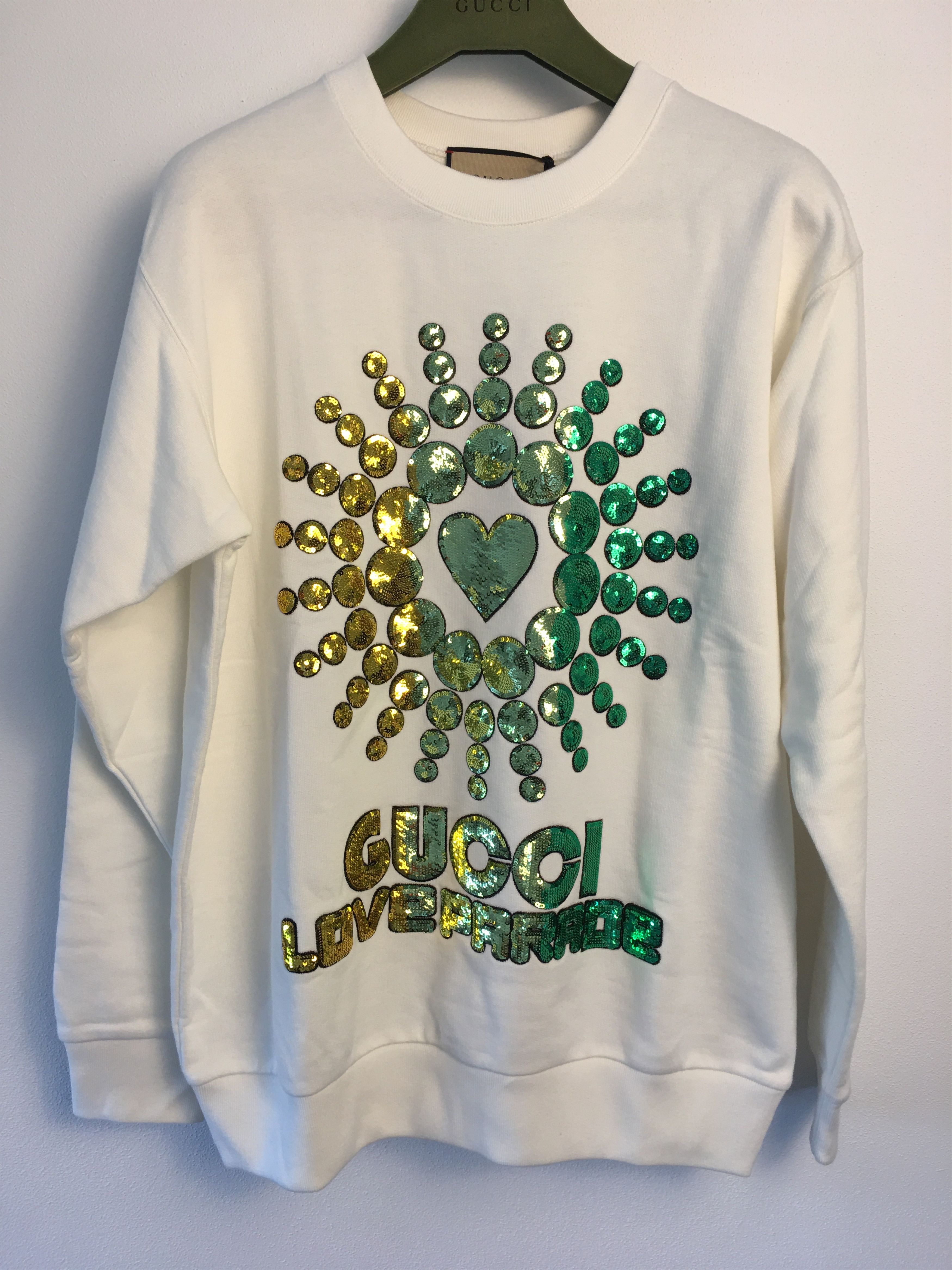 image of Gucci Sweatshirt Loveparade in White, Men's (Size Small)