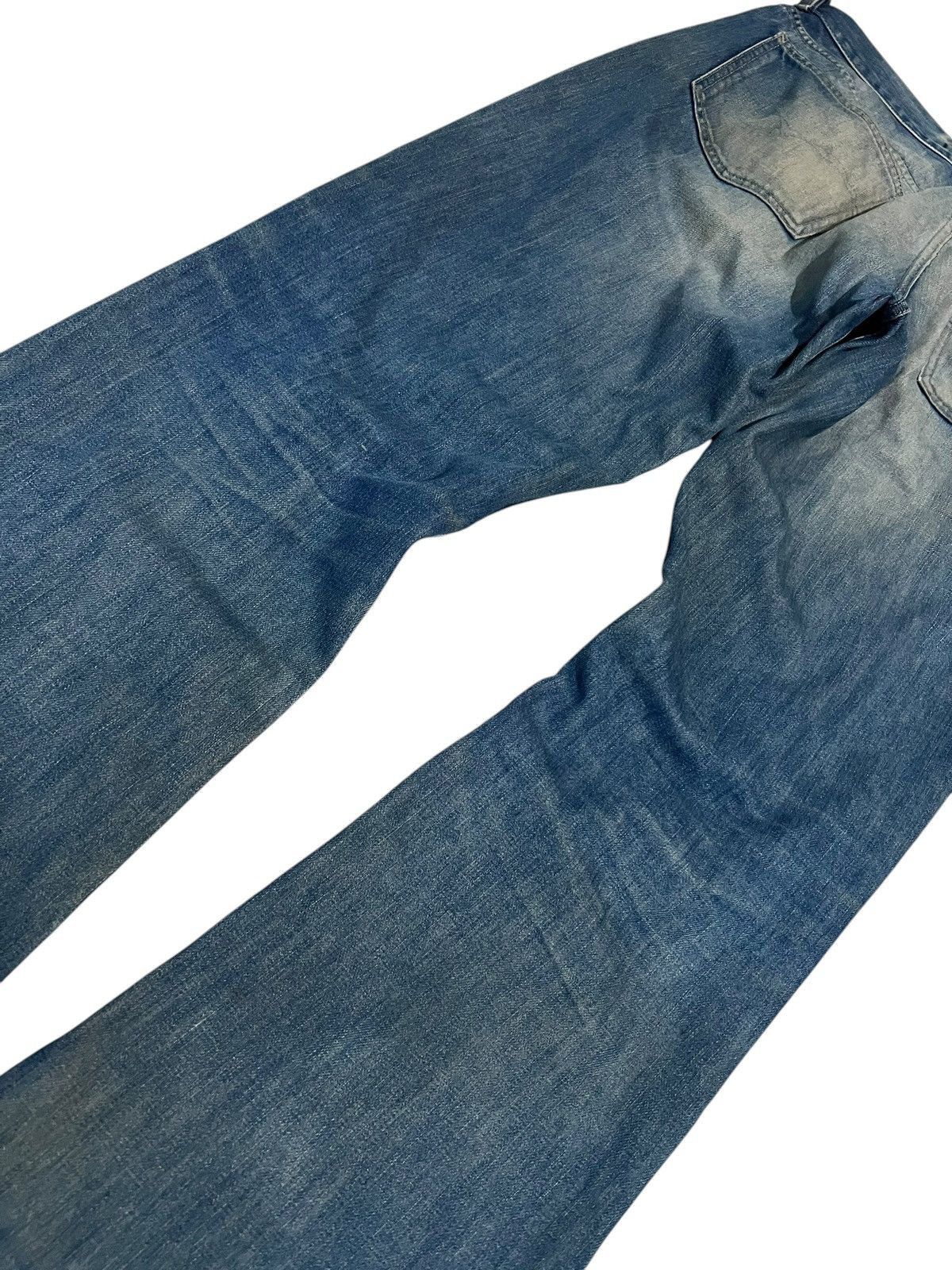 Japanese Brand 🌈Vintage Diesel Industry Distress Mud Wash Bootcut Jean Size US 34 / EU 50 - 7 Thumbnail