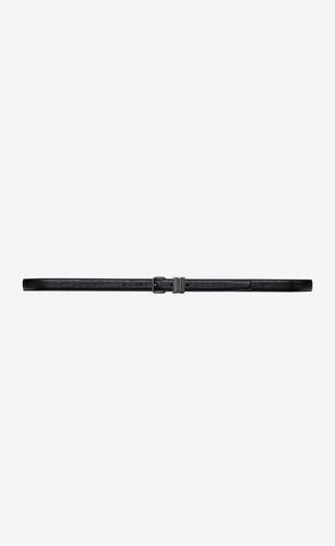 image of Saint Laurent Paris Oc11Z0124 Belt In Black, Men's