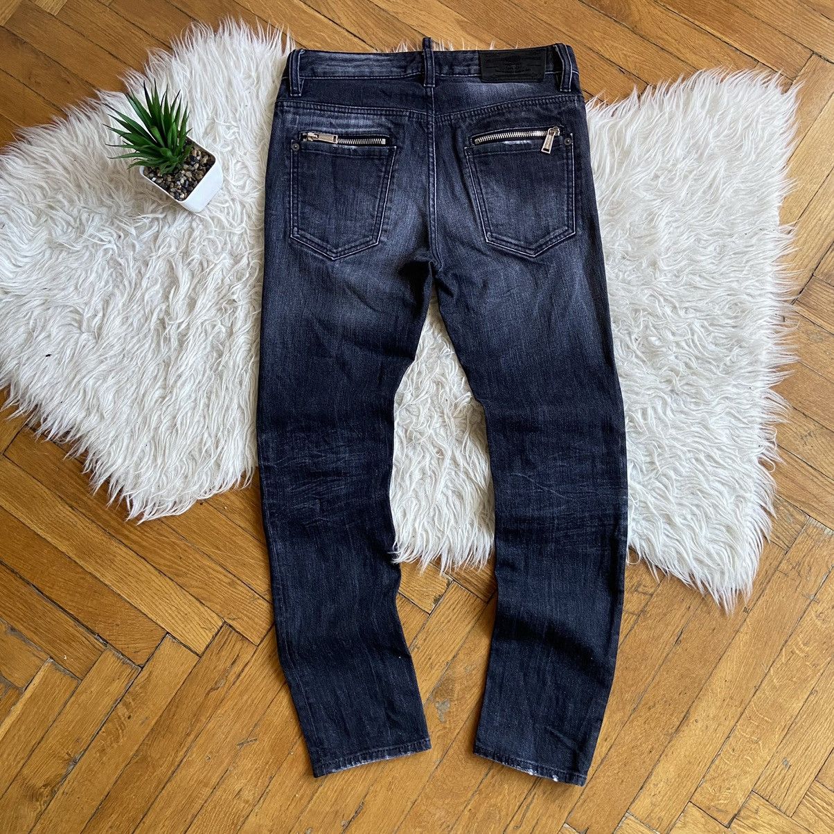 Dsquared2 📌 Crazy Dsquared2 Denim Y2K Skinny Jeans Size US 26 / EU 42 - 2 Thumbnail