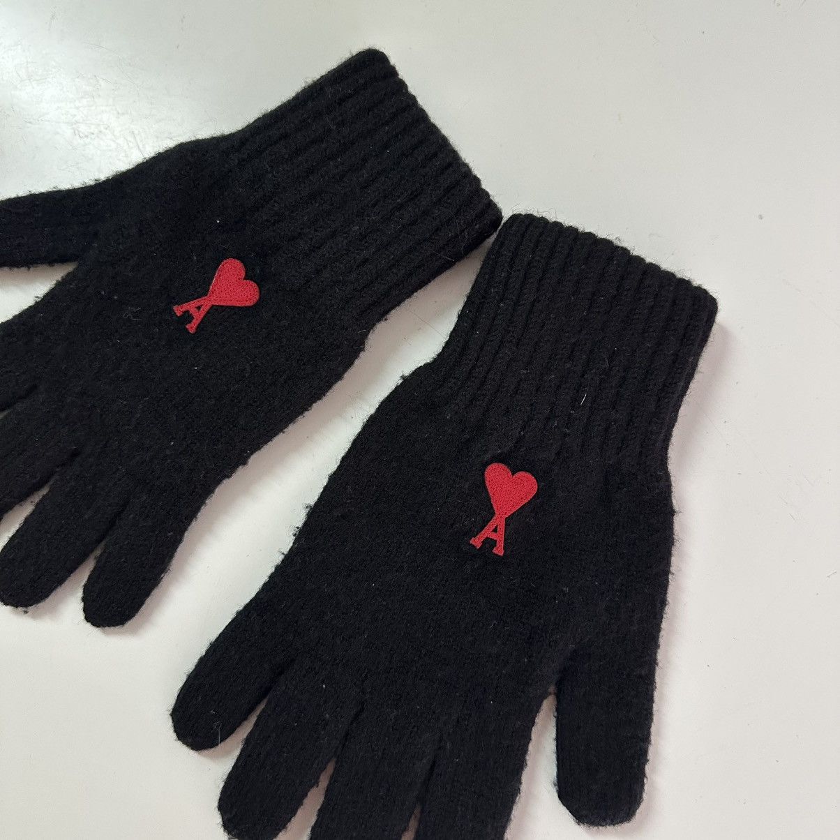AMI Rare Ami Knit Gloves Size ONE SIZE - 2 Thumbnail