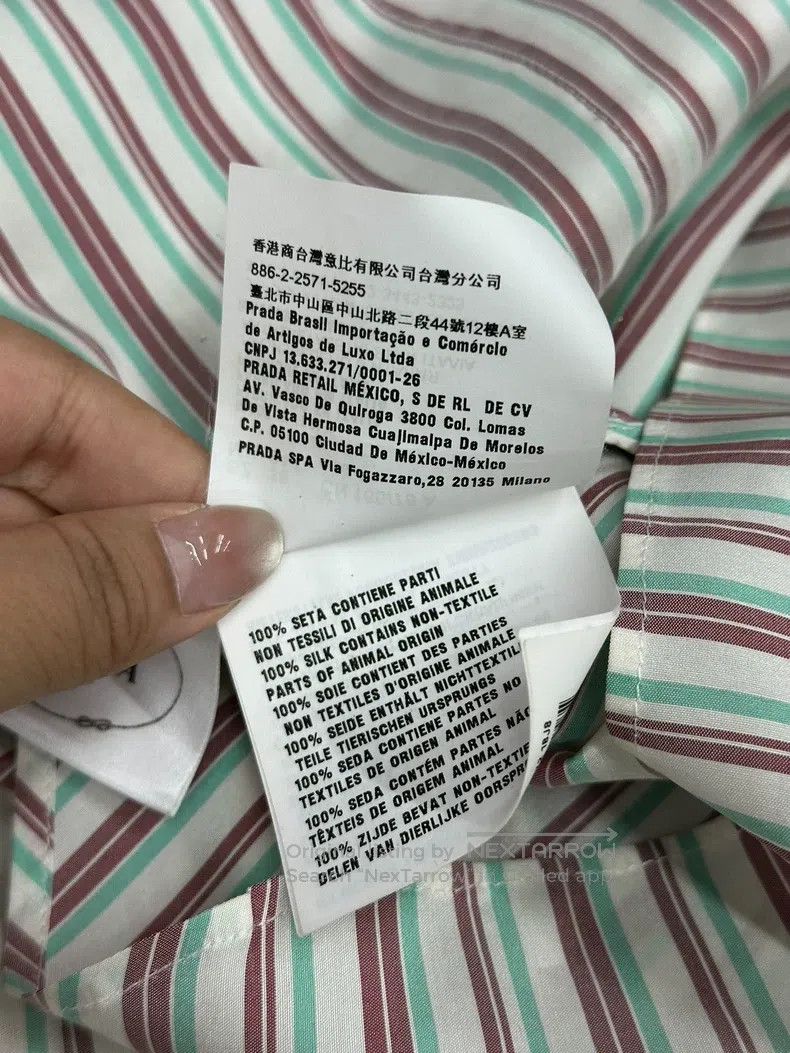 Prada Prada Short sleeves with striped laces Size XS / US 0-2 / IT 36-38 - 6 Thumbnail