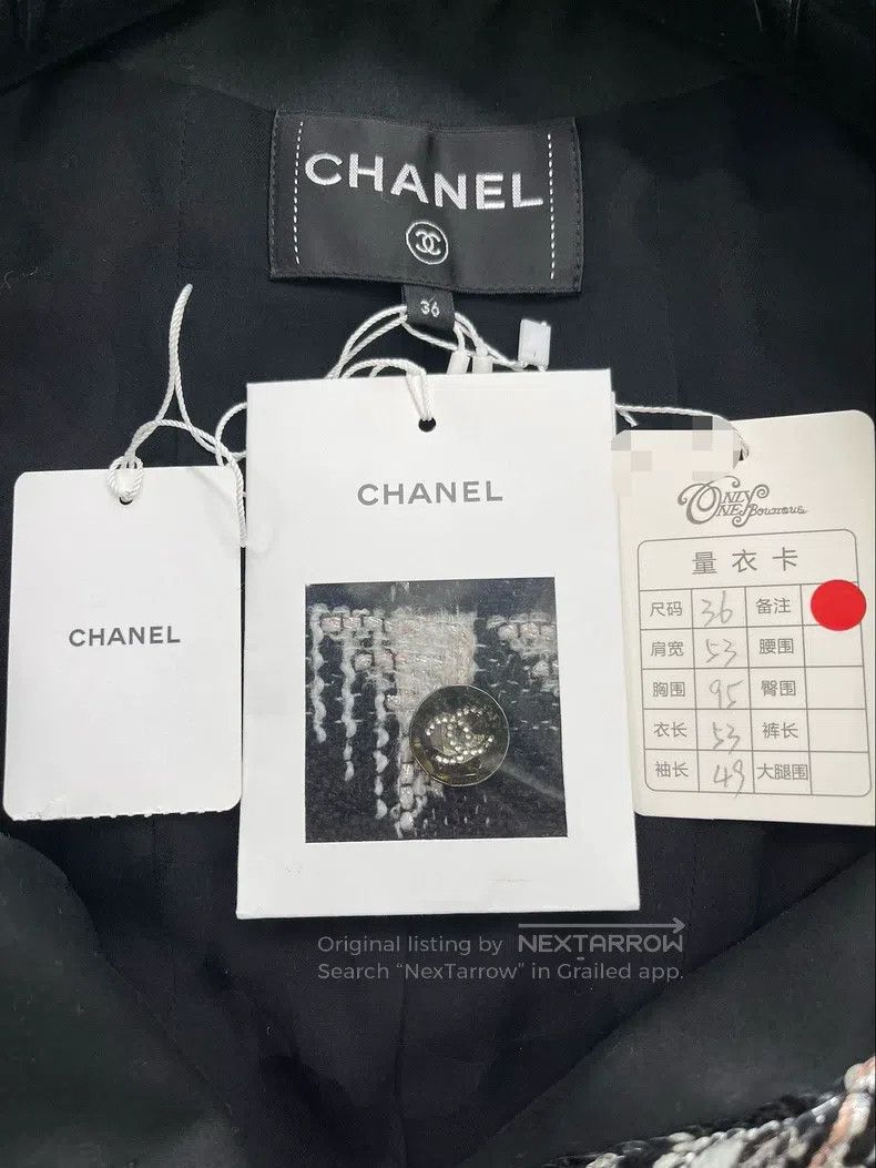 Chanel Chanel Black and white sequin silhouette jacket Size XS / US 0-2 / IT 36-38 - 4 Thumbnail