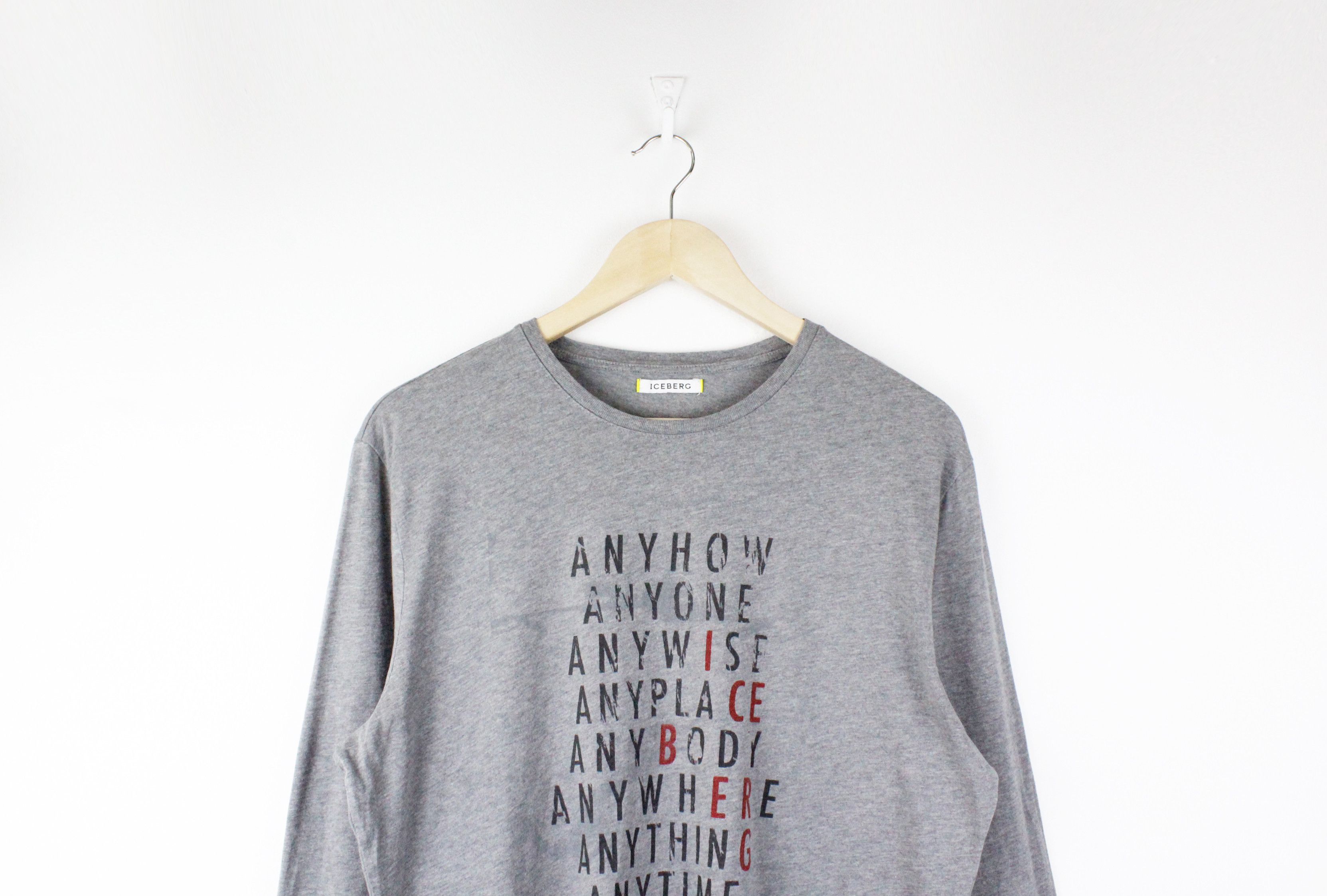 Iceberg Iceberg Anyhow Anyone... Graphic Logo Long Sleeve T-shirt Size US M / EU 48-50 / 2 - 2 Thumbnail
