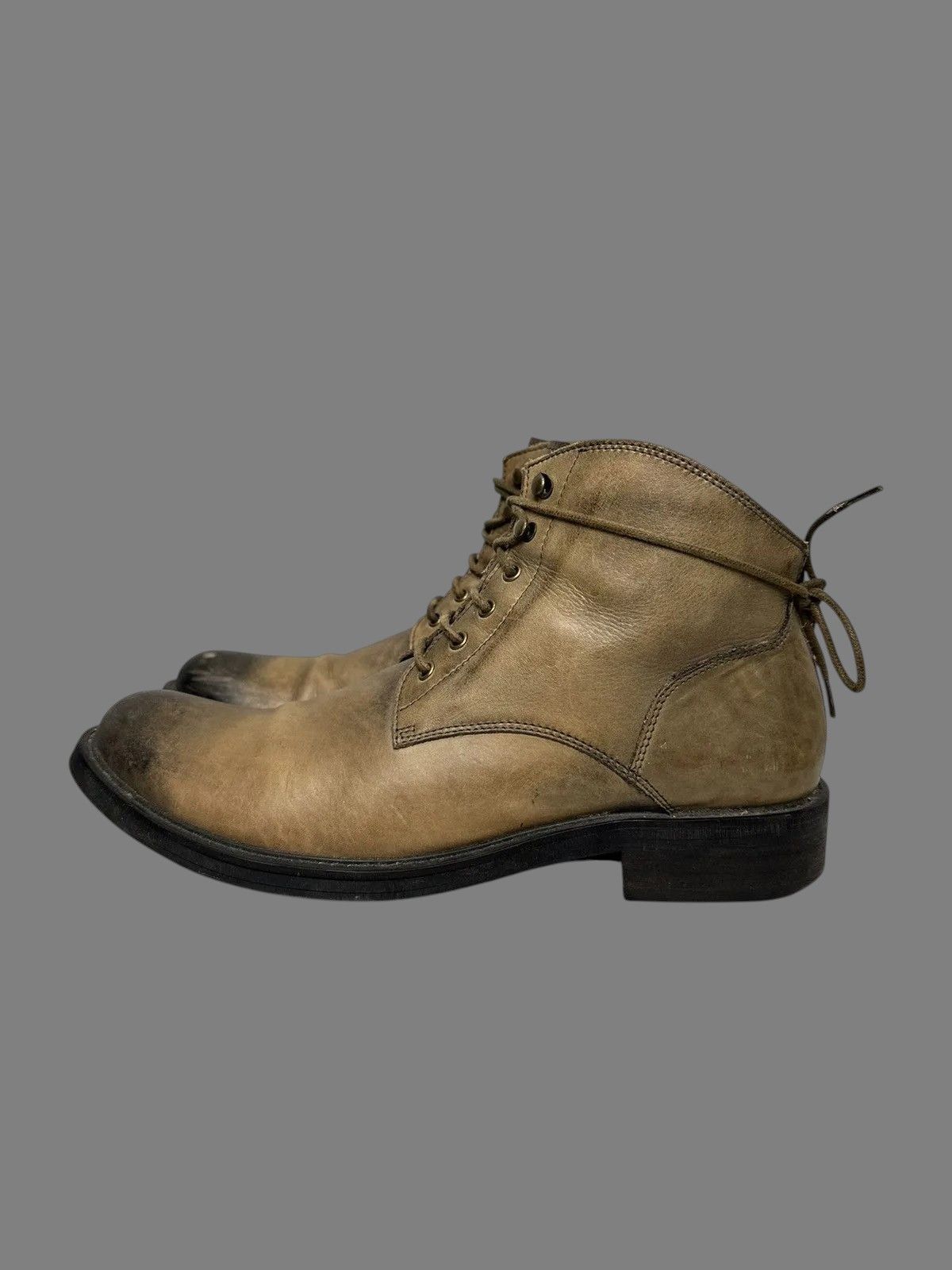 14th Addiction McCrain Brown Leather Boots Rugged Vintage Outdoor Style Size US 9 / EU 42 - 7 Thumbnail