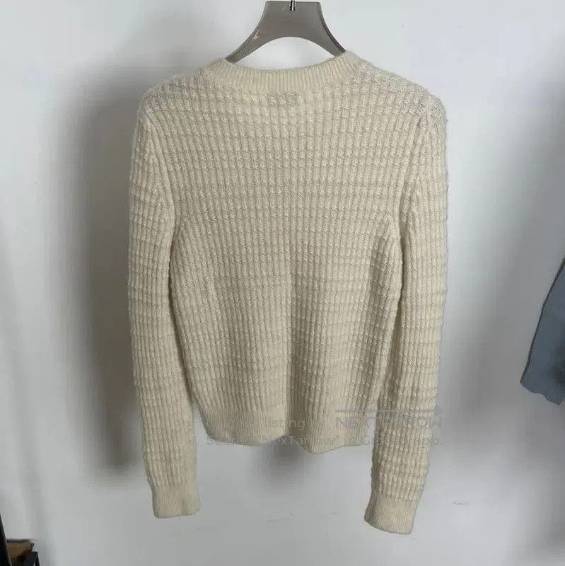 Chanel Chanel Spring Autumn White Silk Floral Sweater . Size S / US 4 / IT 40 - 2 Thumbnail