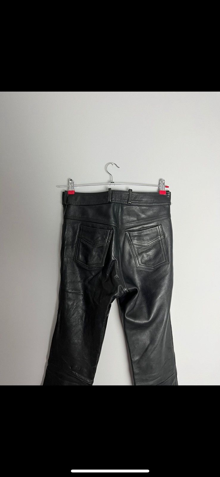 Leather Vintage leather pants motorcycle y2k Size US 28 / EU 44 - 19 Thumbnail
