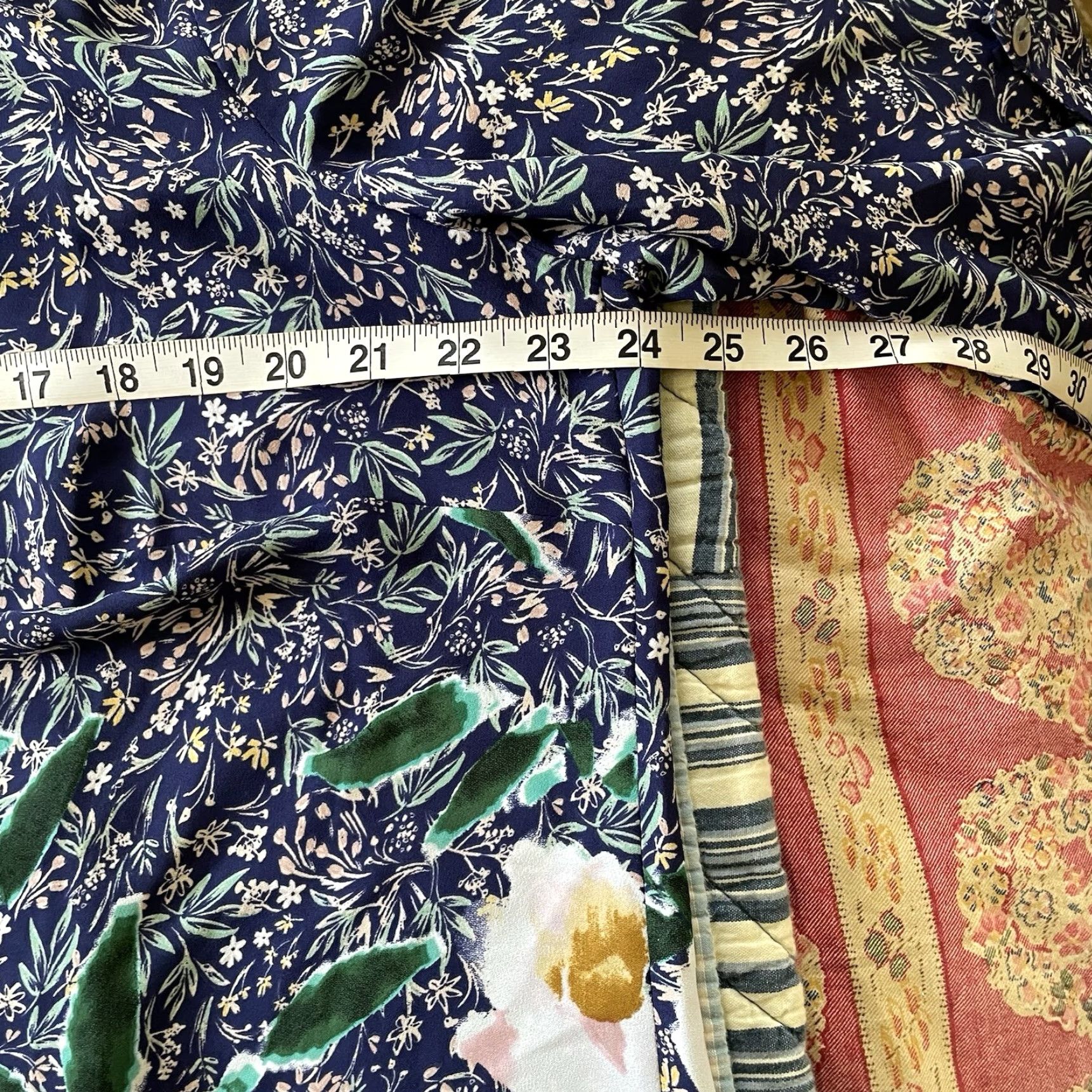 Vintage Daniel Rainn blouse top 1X Floral Boho Long Sleeve V-Neck Pullover Blue Green Pink multi Women Dressy Casual Tunic Modern Vintage N/A Size XL / US 12-14 / IT 48-50 - 7 Thumbnail