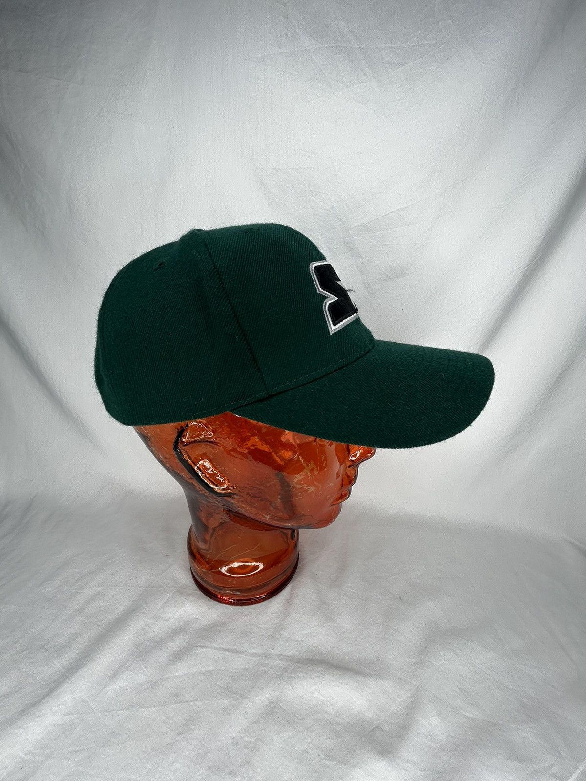 Starter Vintage Starter Embroidered Logo Green Wool Strap-Back Hat Size ONE SIZE - 2 Thumbnail