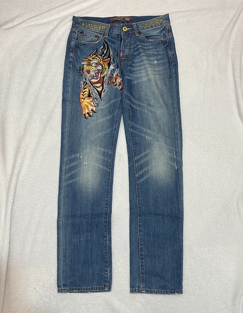 Christian Audigier Vintage christian audigier ed hardy embroidered jeans 30/34 Size US 30 / EU 46 - 2 Thumbnail