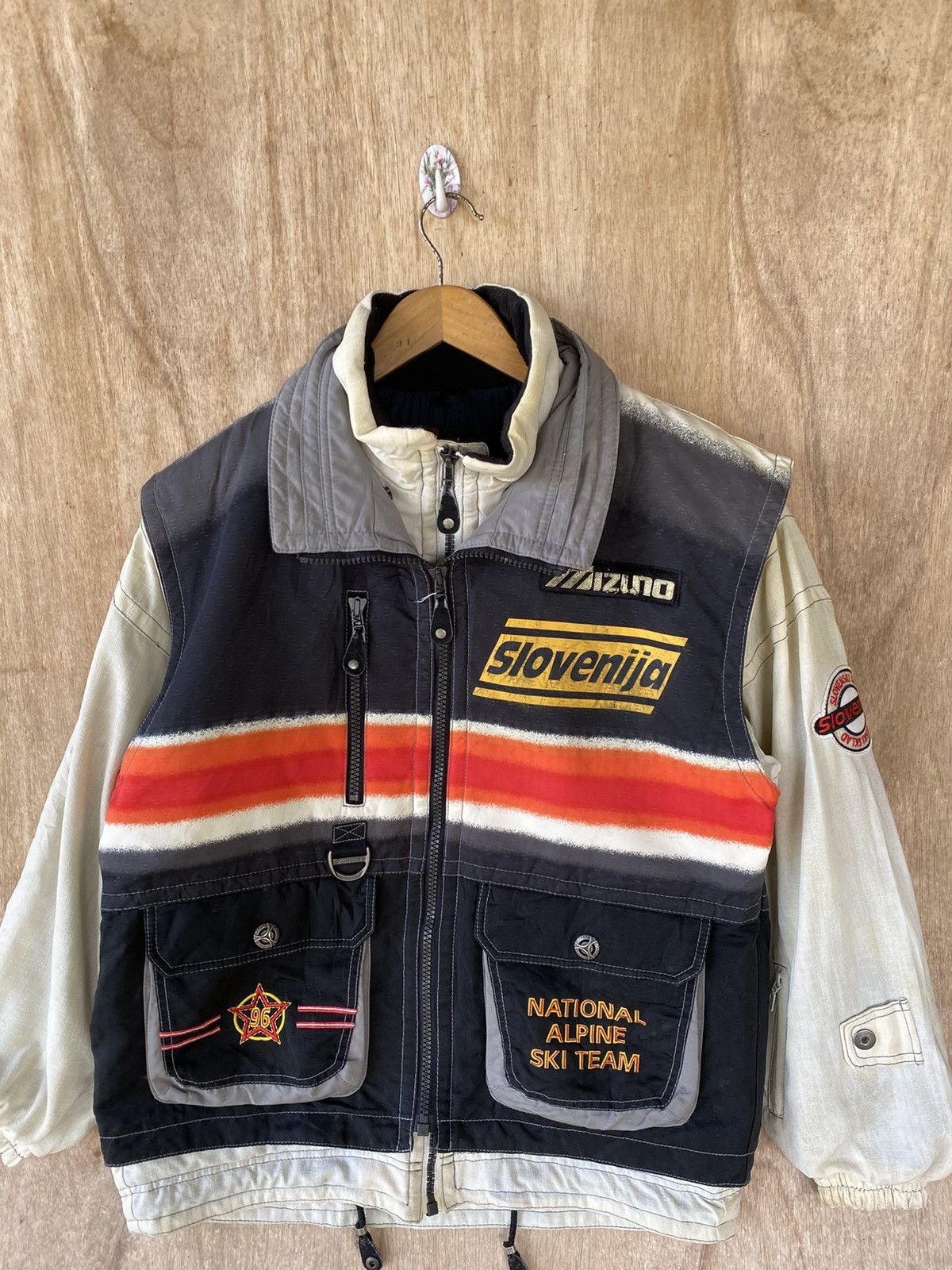 Japanese Brand × Mizuno 👘SALE👘VINTAGE MIZUNO NATIONAL ALPINE SKI TEAM JACKET Size US L / EU 52-54 / 3 - 4 Thumbnail