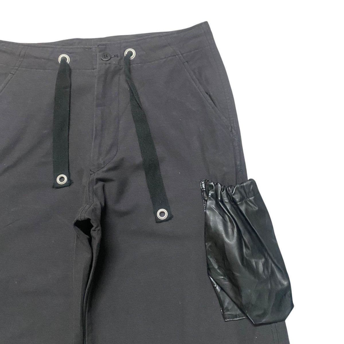 Le Grande Bleu (L.G.B.) MANIAC WORKS Black Cargo Pants Drawstring Size US 32 / EU 48 - 5 Thumbnail