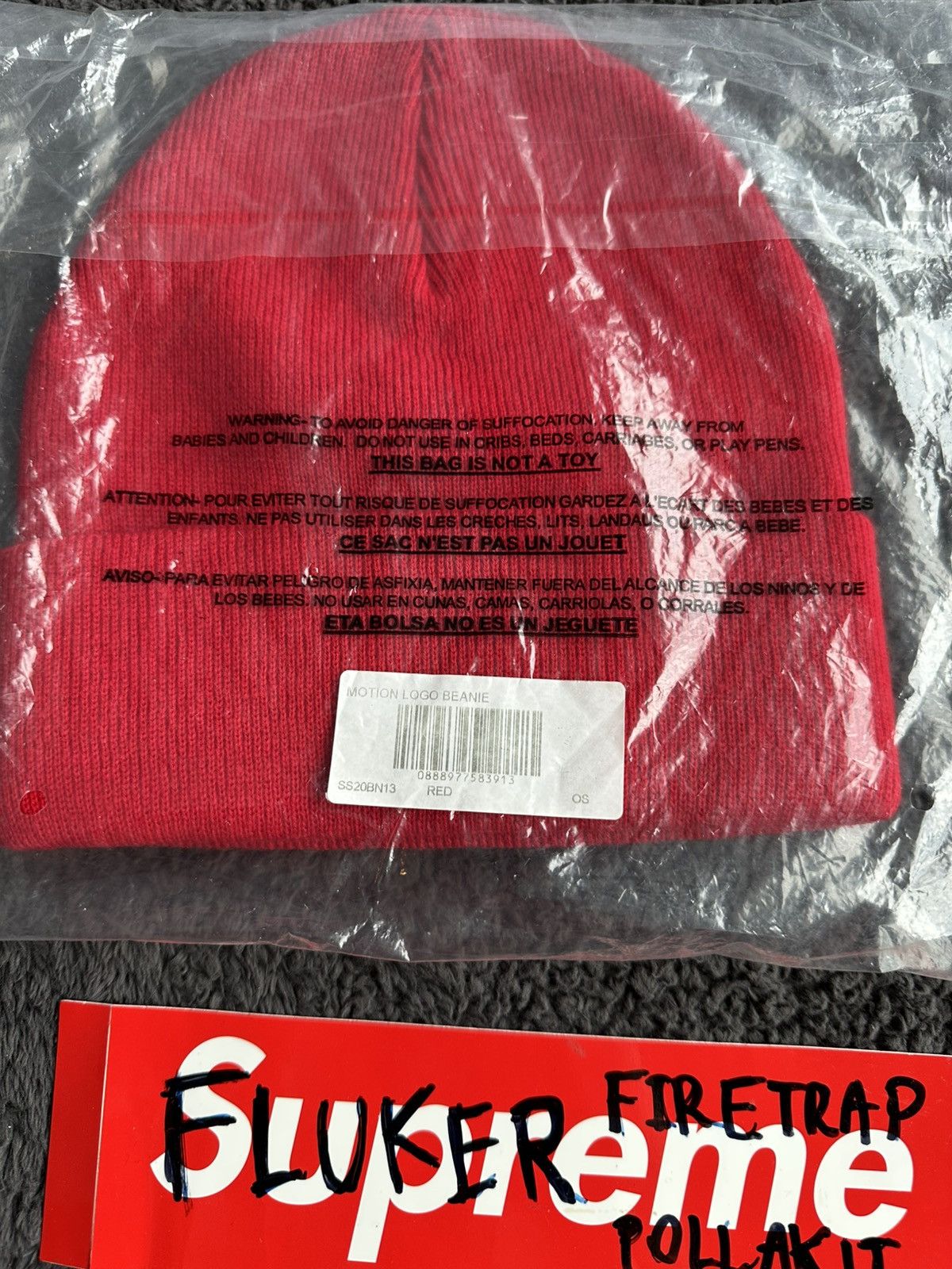 Supreme Supreme Motion Logo Beanie New Size ONE SIZE - 3 Thumbnail