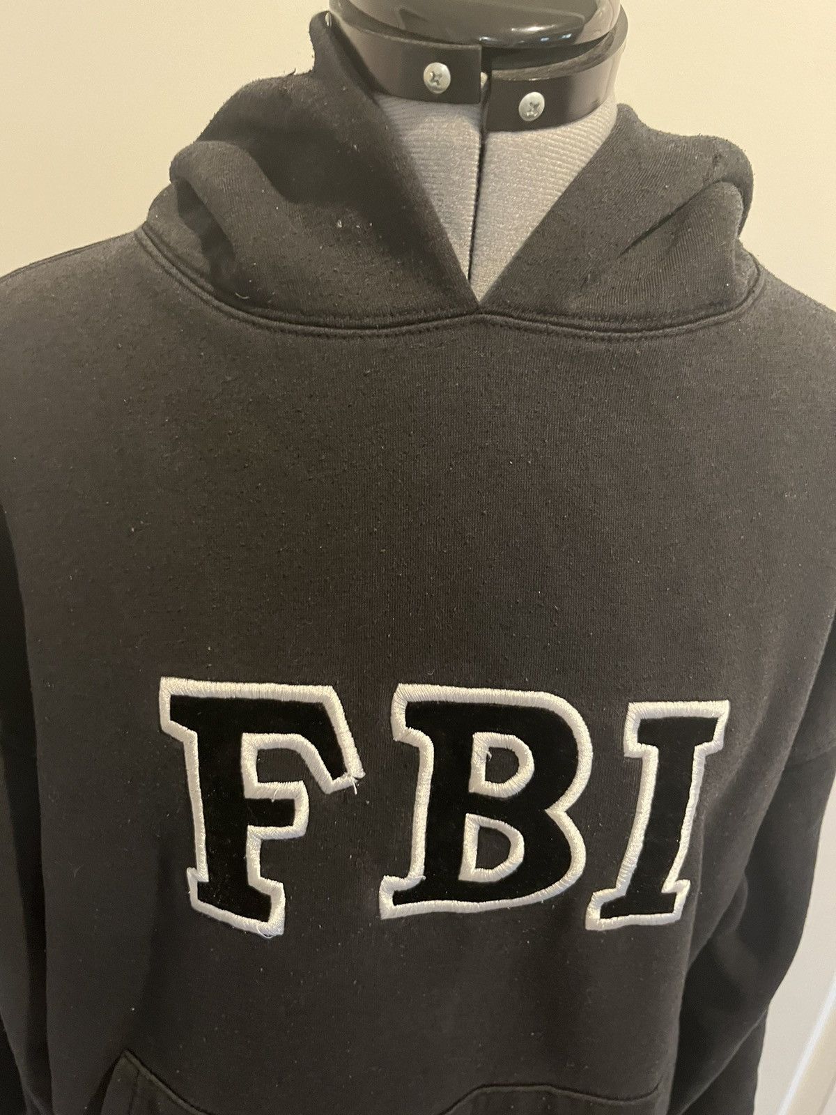 Vintage FBI Washington DC N&T Black Cotton Blend Hoodie large Size US L / EU 52-54 / 3 - 2 Thumbnail