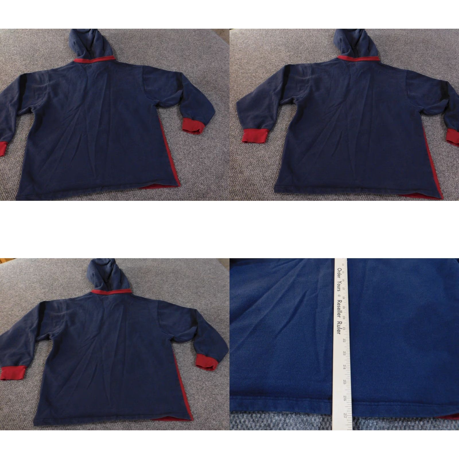 Timberland Timberland Hoodie Mens M Blue Pullover Knit Cotton Polyester Logo Pockets Vintage No 90s Retro Sports Outdoor Walking Mens Size US M / EU 48-50 / 2 - 8 Thumbnail