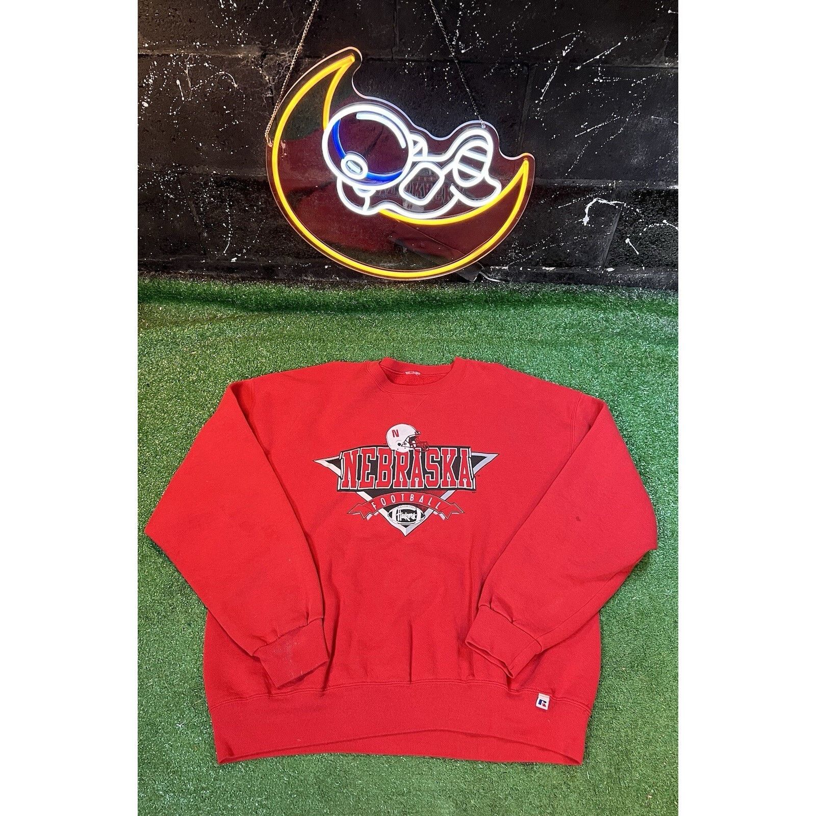 Russell Athletic Russel Athletics Nebraska Huskers Football Sweatshirt Sz XL Size US XL / EU 56 / 4 - 1 Thumbnail