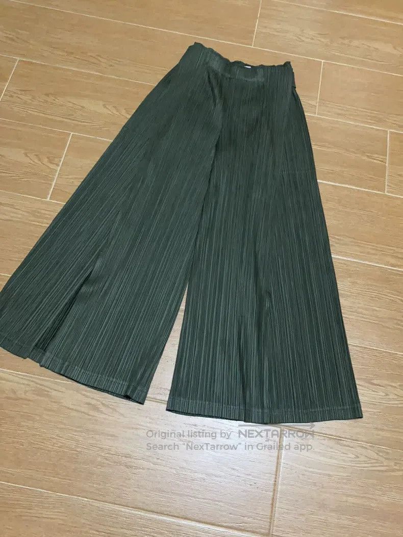Issey Miyake Issey Miyake Green Trousers Size 25" / US 0 / IT 36 - 2 Thumbnail