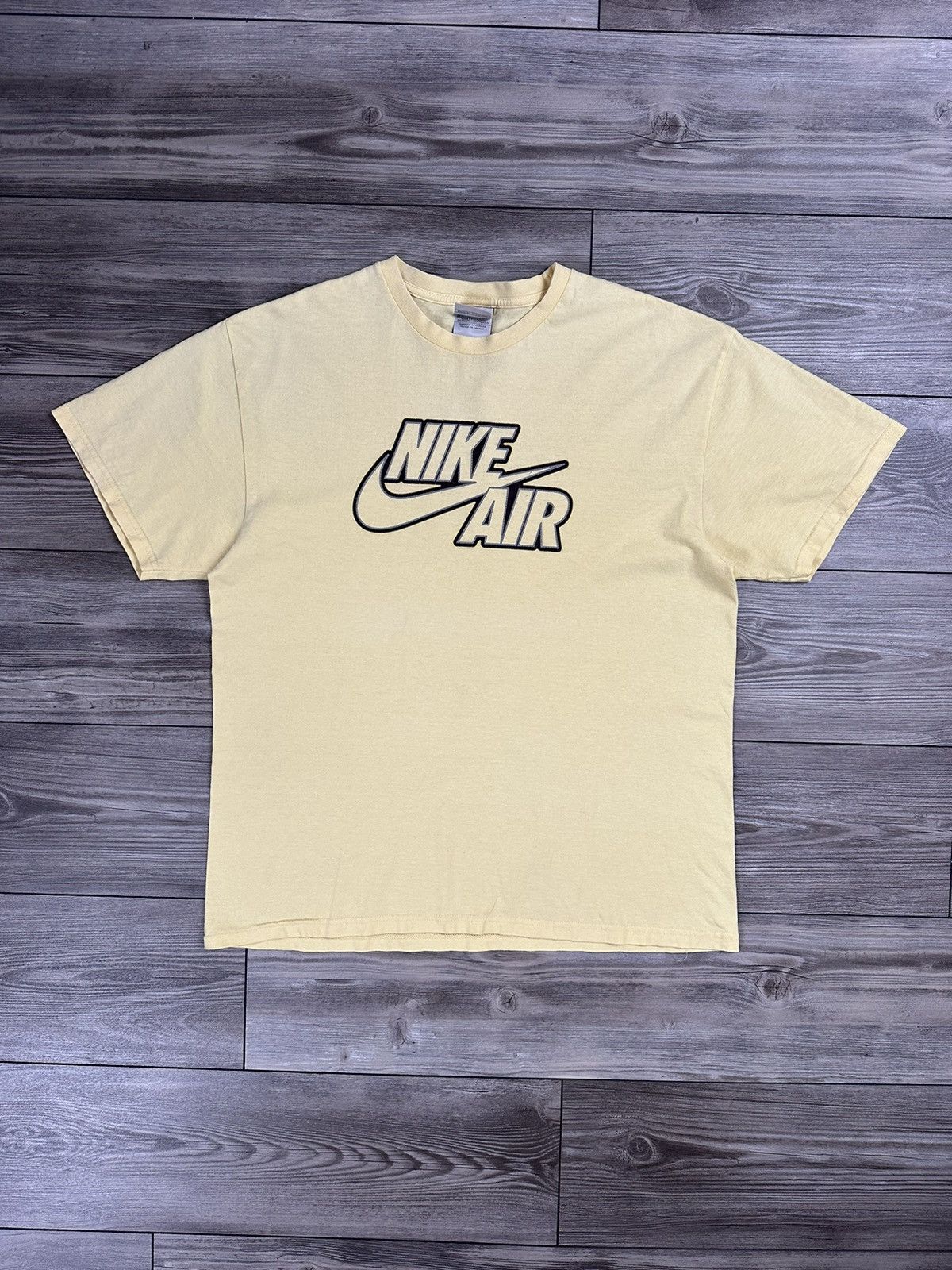 Nike × Vintage Vintage Y2K Nike Air Spell Out T Shirt Size US L / EU 52-54 / 3 - 1 Thumbnail