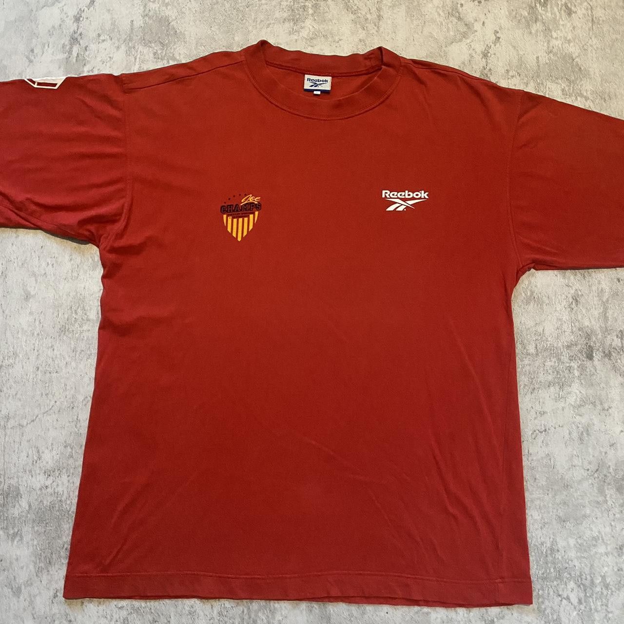Reebok 90s Red Reebok graphic tee Vintage Retro Boxy Size US L / EU 52-54 / 3 - 2 Thumbnail