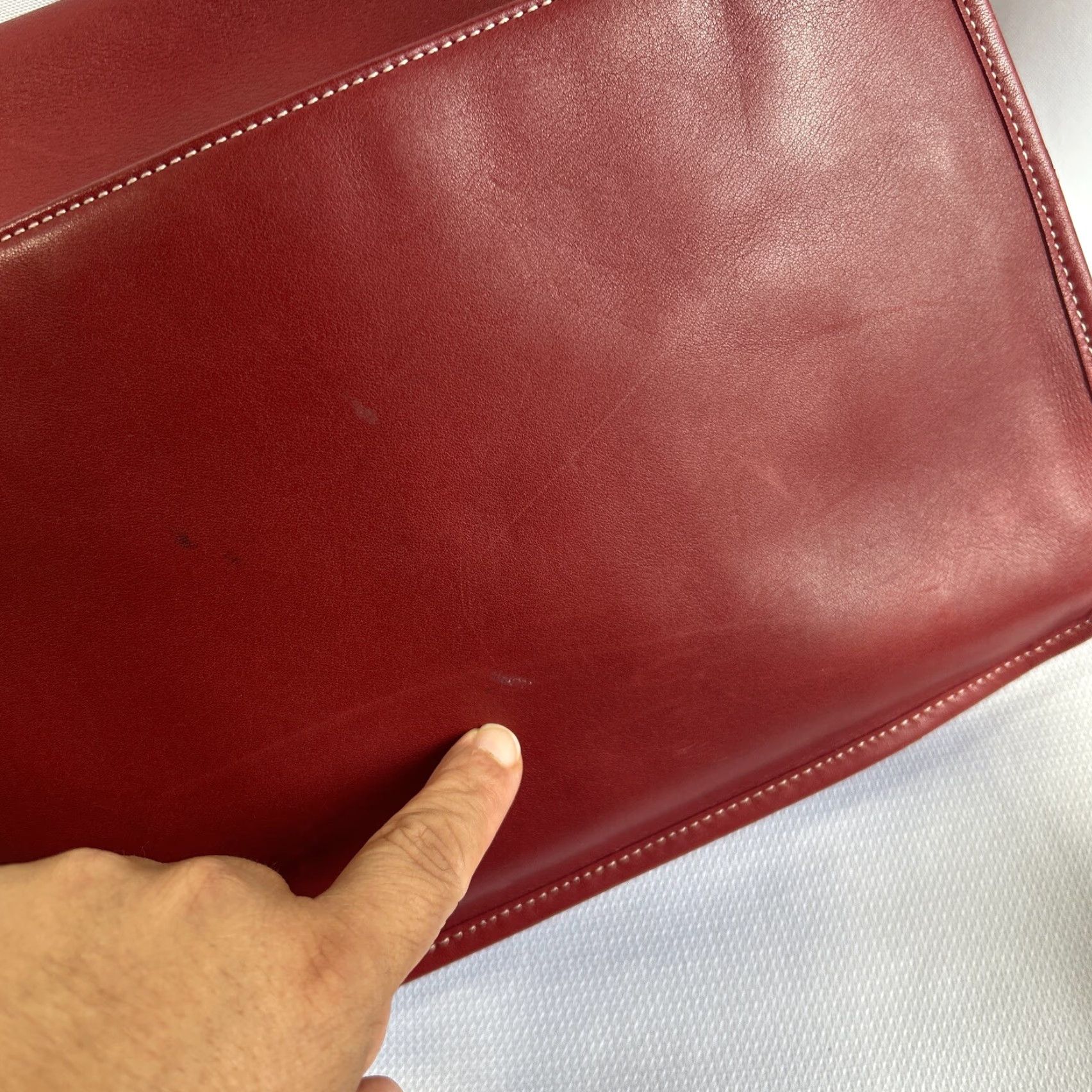 Coach Coach Hampton Leather Red #7750 Crossbody Bag Ladies Medium Size ONE SIZE - 7 Thumbnail