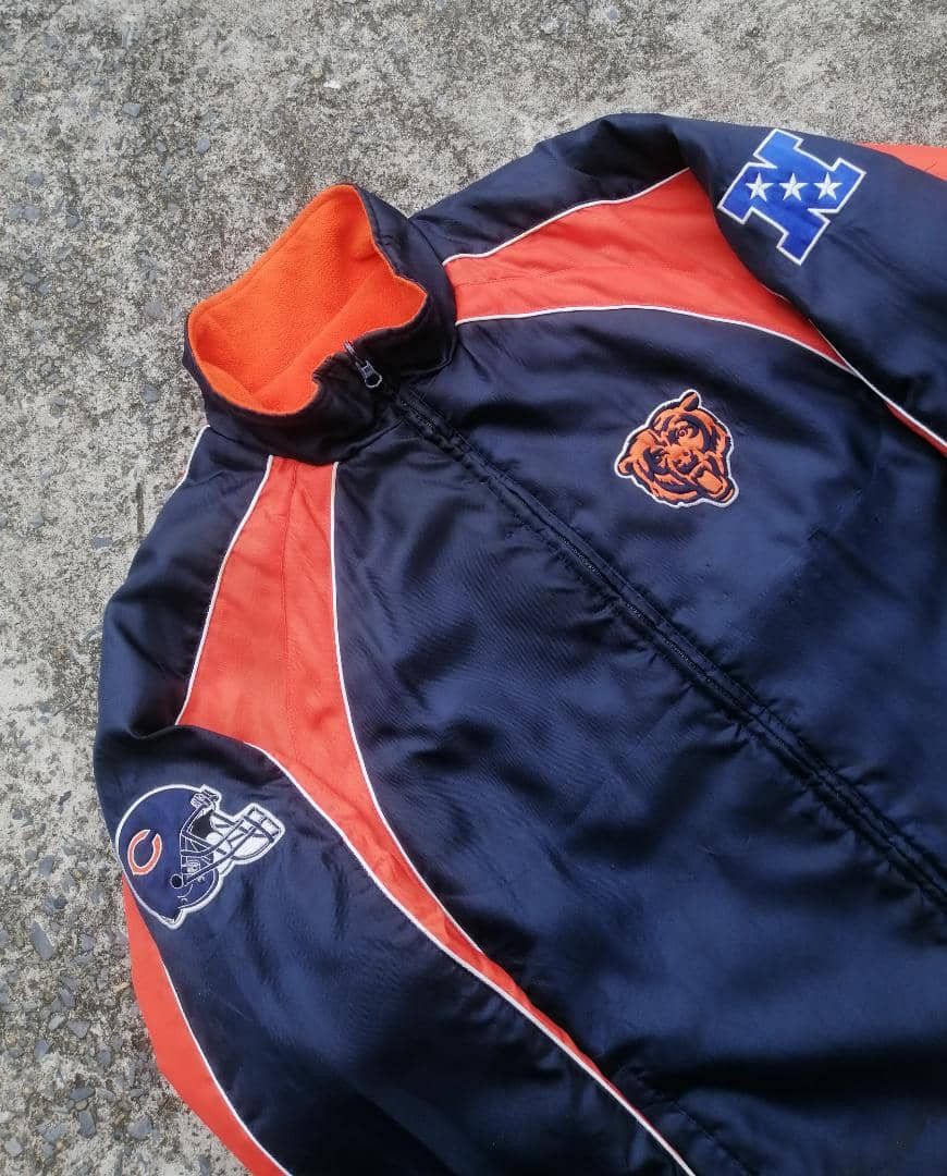 NFL NFL Chicago Bears Reversible Heavy Jacket Size US XL / EU 56 / 4 - 20 Thumbnail