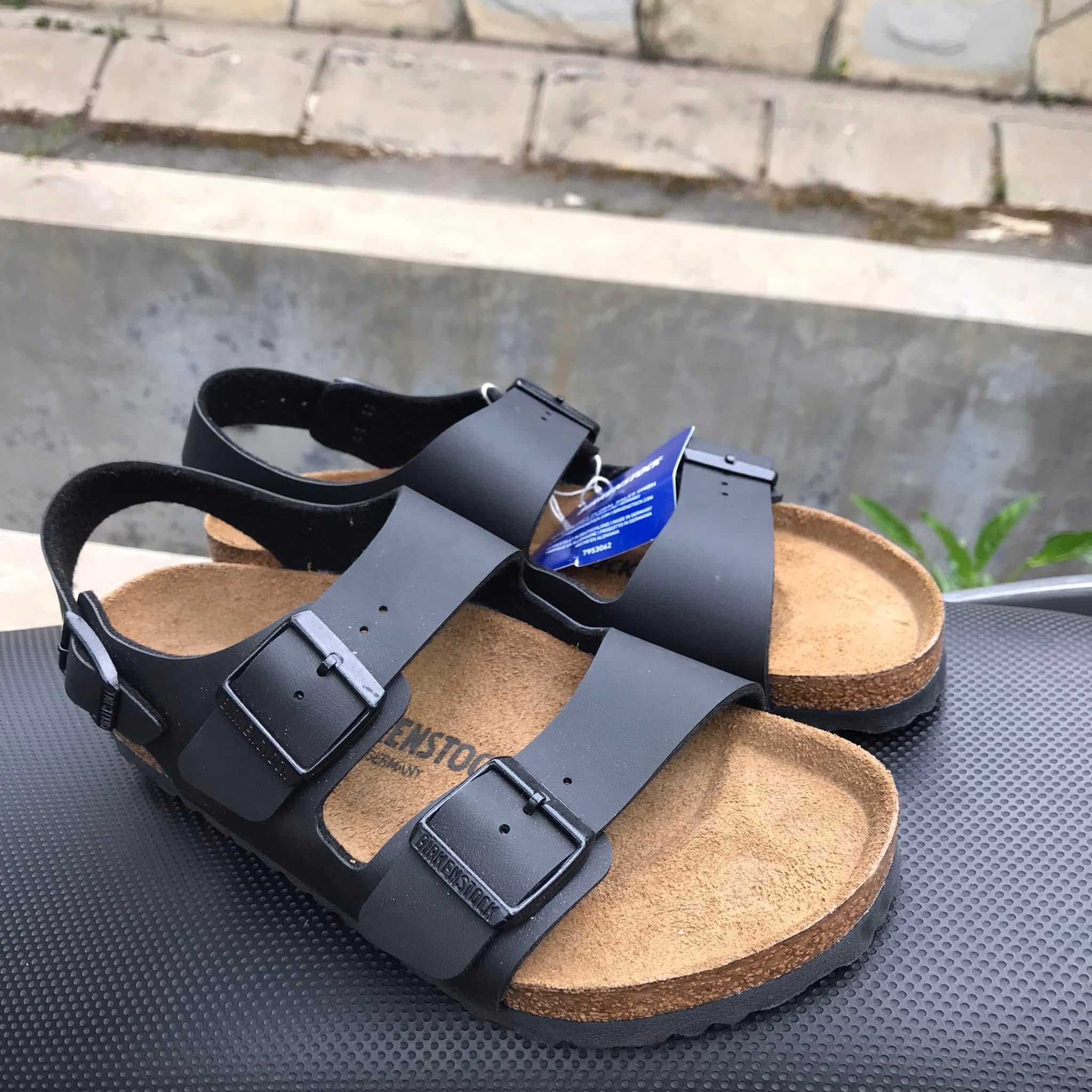 Birkenstock Birkenstock Milano Sandals 3straps Leatherman Black Leather Size US 7 / EU 40 - 2 Thumbnail