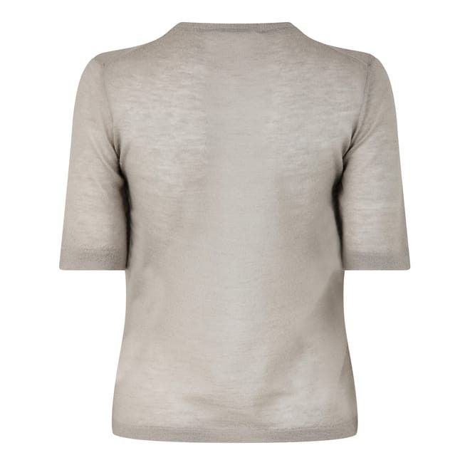 Bottega Veneta Bottega Veneta Regular Fit Crew Neck T-Shirt in Neutral Size XS / US 0-2 / IT 36-38 - 2 Thumbnail
