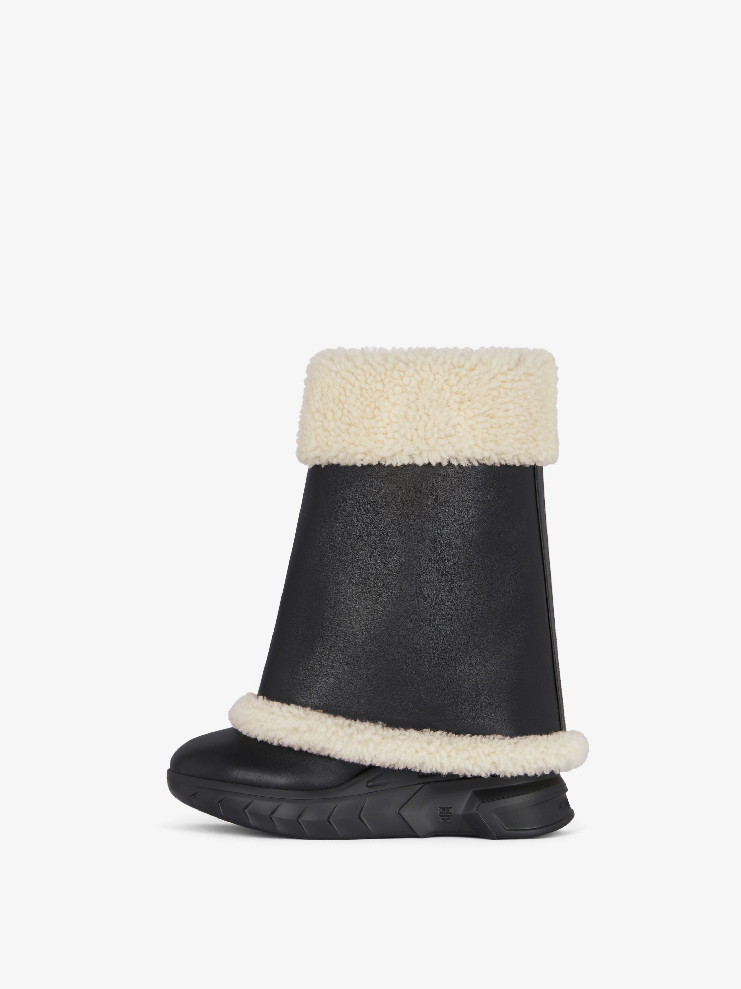 Givenchy o1srvl11e0525 Shark Lock Ankle Boots Biker Low Wedge Size US 10 / IT 40 - 5 Thumbnail