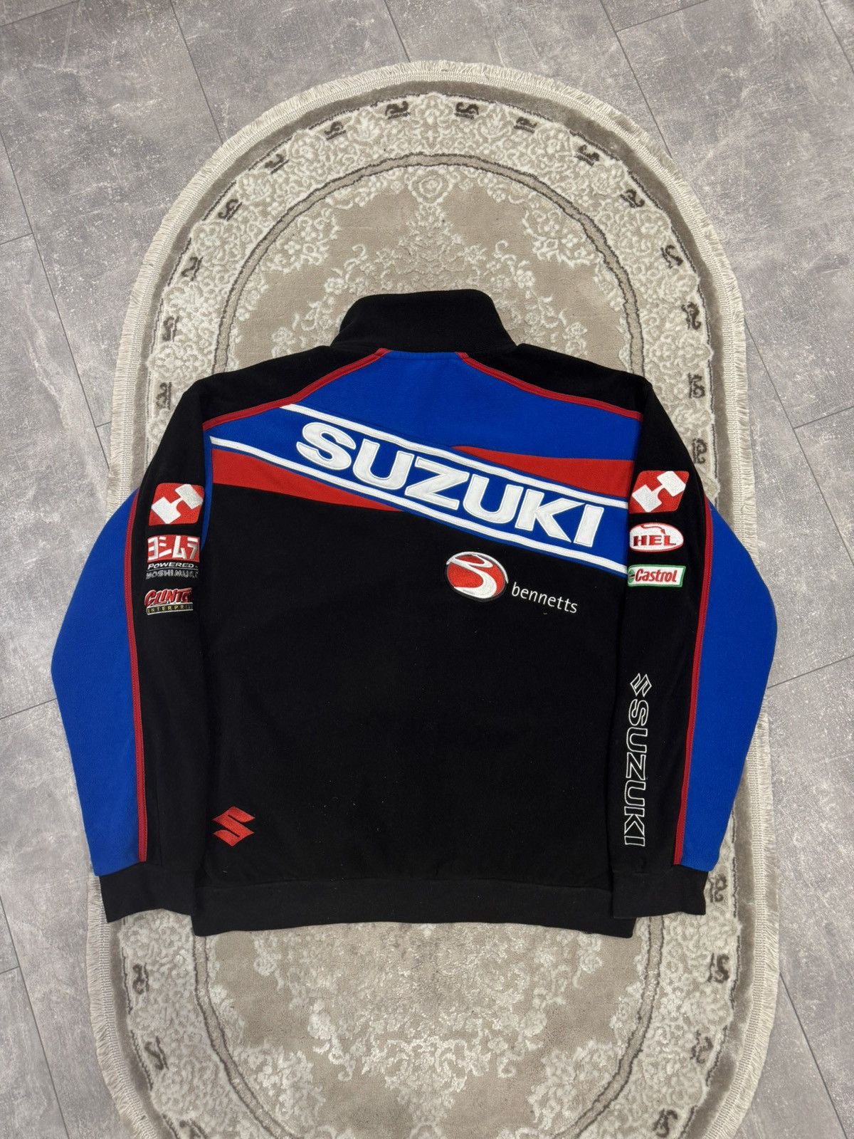 Vintage Suzuki fleece big logo racing jacket merch vintag sweatshirt Size US XL / EU 56 / 4 - 10 Thumbnail