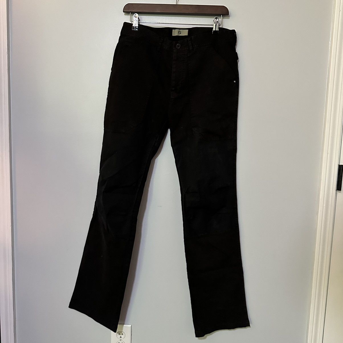 image of Unsound Rags Chen G Overdyed Military Pants in Black, Men's (Size 30)