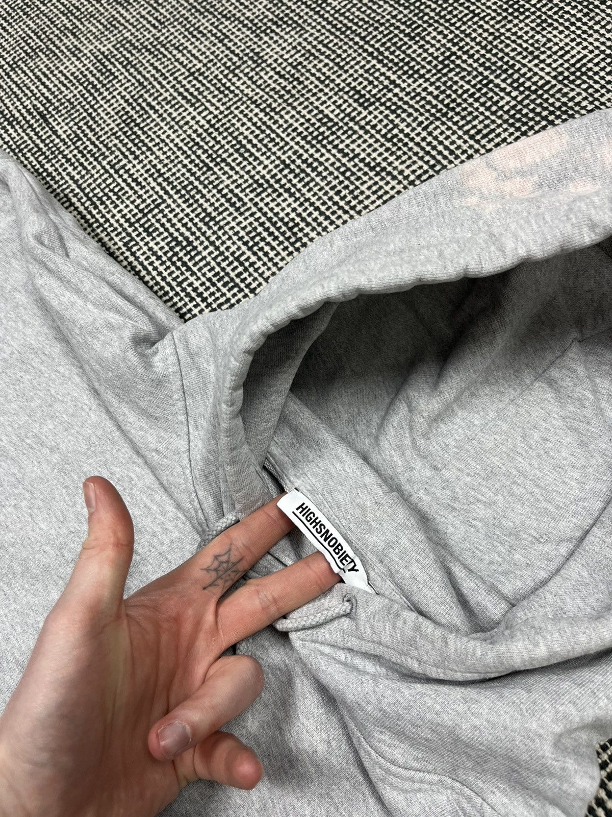 Highsnobiety Highsnobiety small logo plain blank boxy hoodie Size US L / EU 52-54 / 3 - 4 Thumbnail