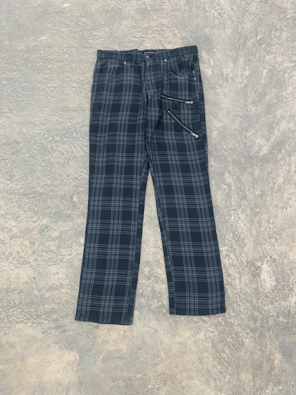 Le Grande Bleu (L.G.B.) 31040=SKKONE PUNK PLAID PANTS LGB HYSTERIC MADPUNK Size US 31 - 1 Thumbnail