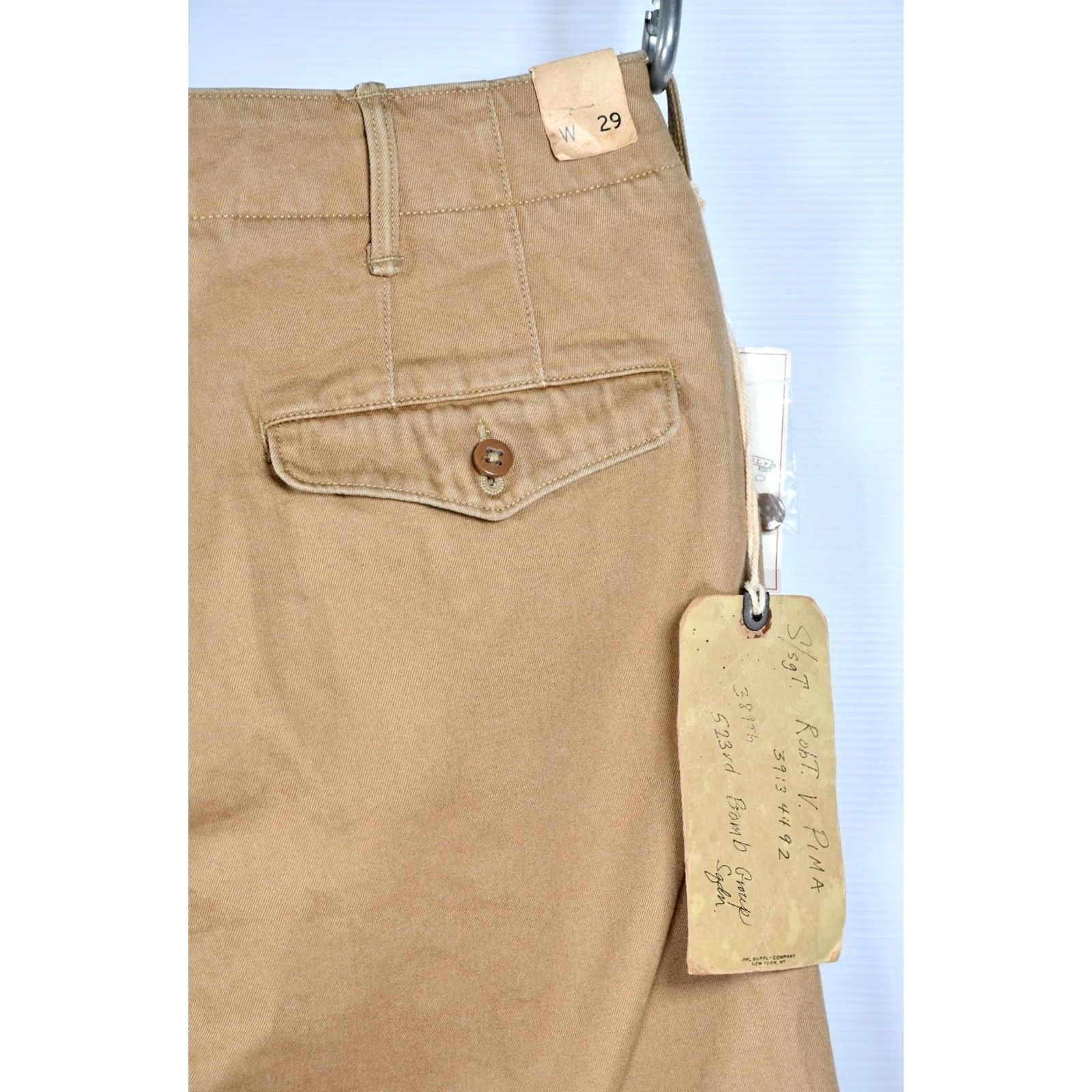 Ralph Lauren RRL Ralph Lauren Officer's Field Chino Pants size 29 Mens Pants Beige Cotton Front Pleated Modern Classic Fit Regular Color Beige 29 Mens Size US 29 - 7 Thumbnail