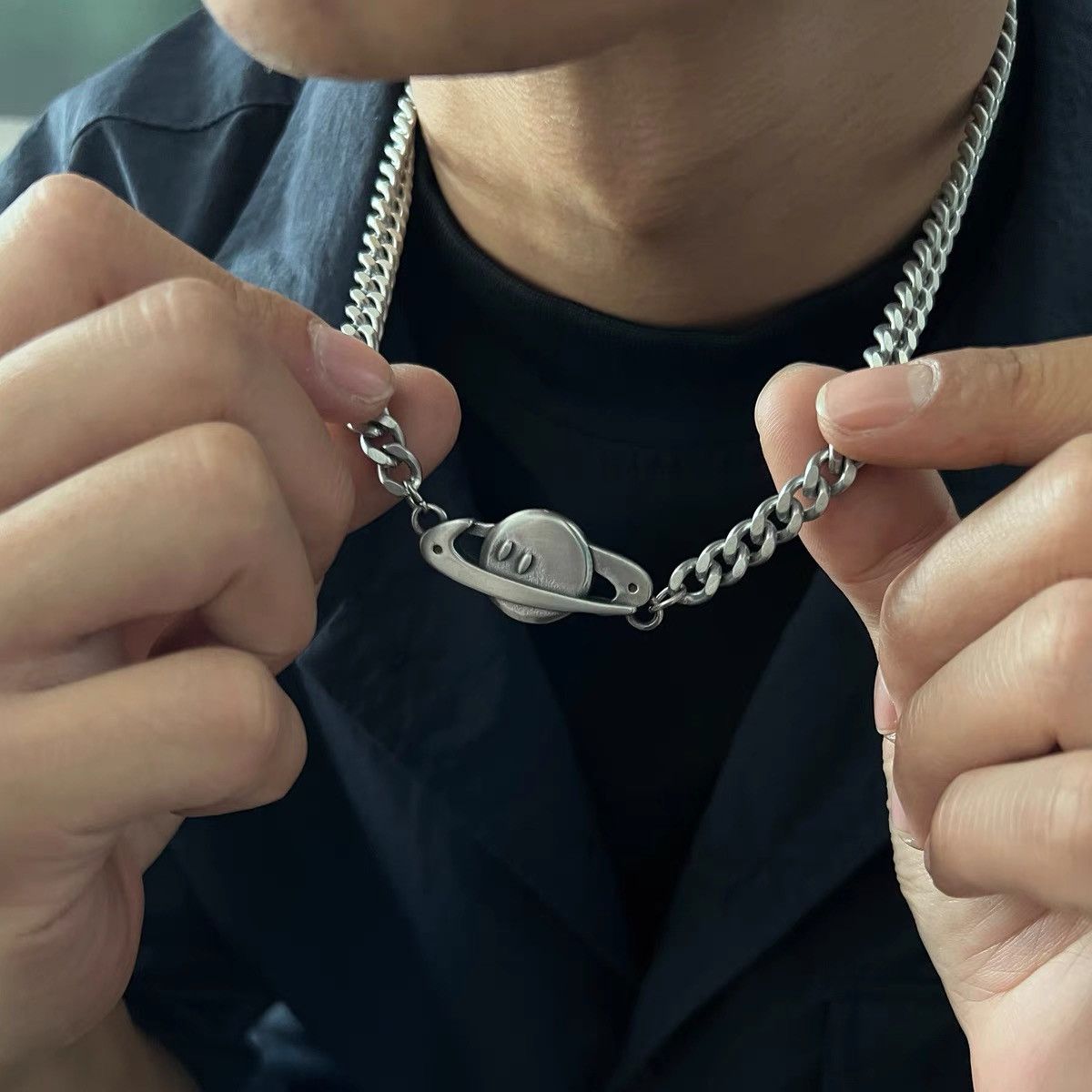 Japanese Brand × Vintage Retro punk necklace Size ONE SIZE - 1 Thumbnail