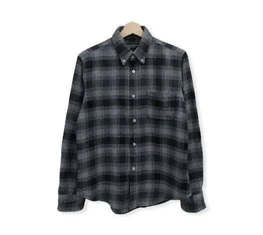 image of Journal Standard Plaid Tartan Flannel Shirt, Men's (Size Medium)