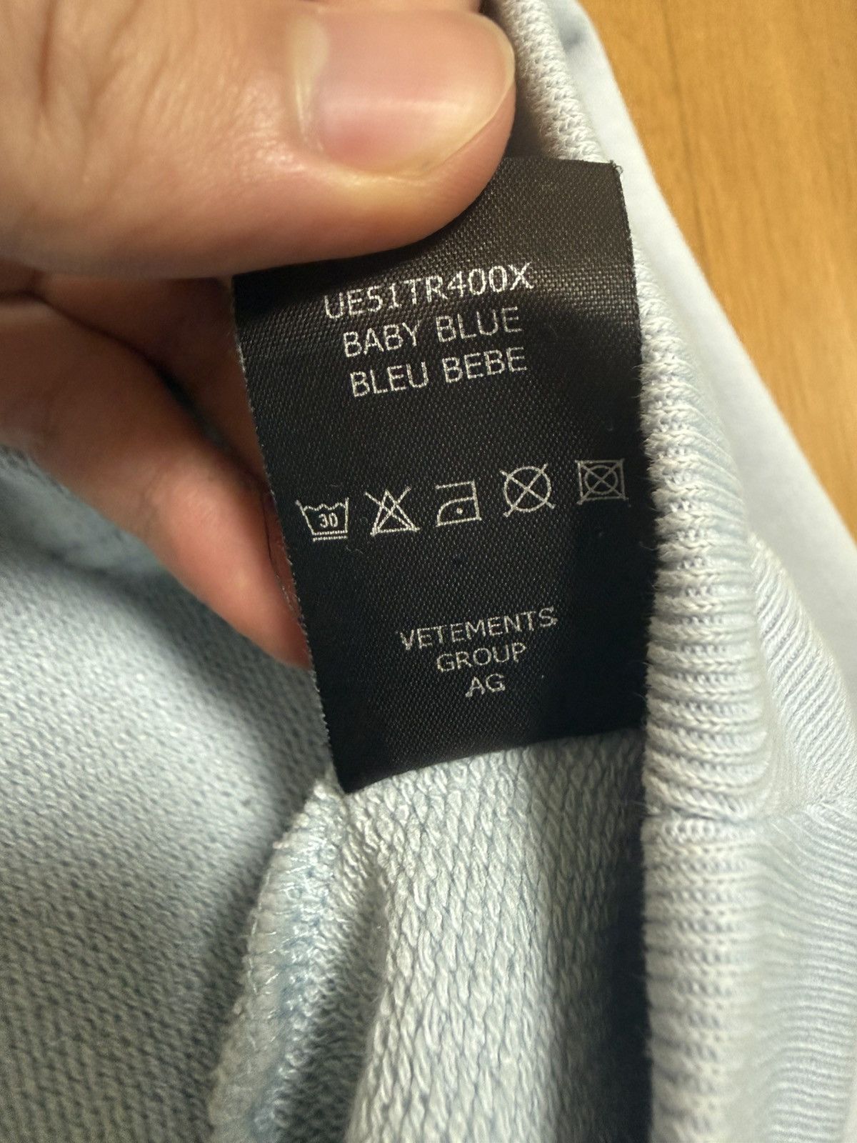 Vetements Vetements Unicorn Hoodie Baby Blue Size US XS / EU 42 / 0 - 8 Thumbnail