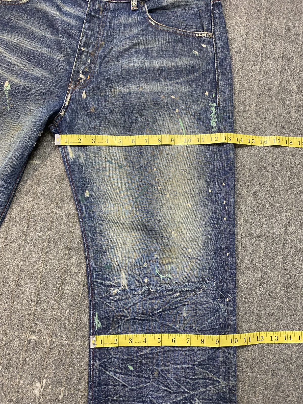 Ralph Lauren Ralph Lauren Distressed Denim Jeans Paint Splatter Size 39 Size US 39 - 12 Thumbnail
