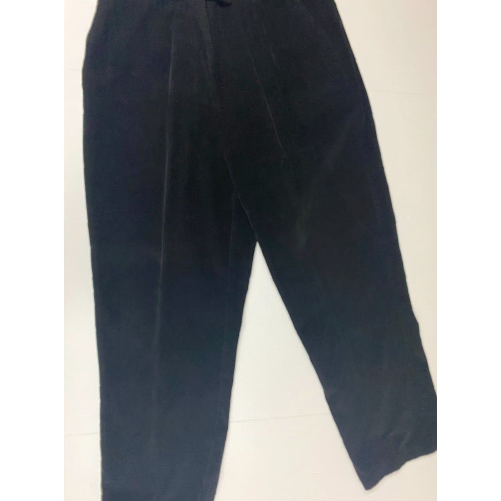 Vintage Kim Rogers Pants Women 12 Black Corduroy Straight Chino Casual Regular Inseam 25 Pockets Mid Rise Size 34" / US 12 / IT 48 - 7 Thumbnail