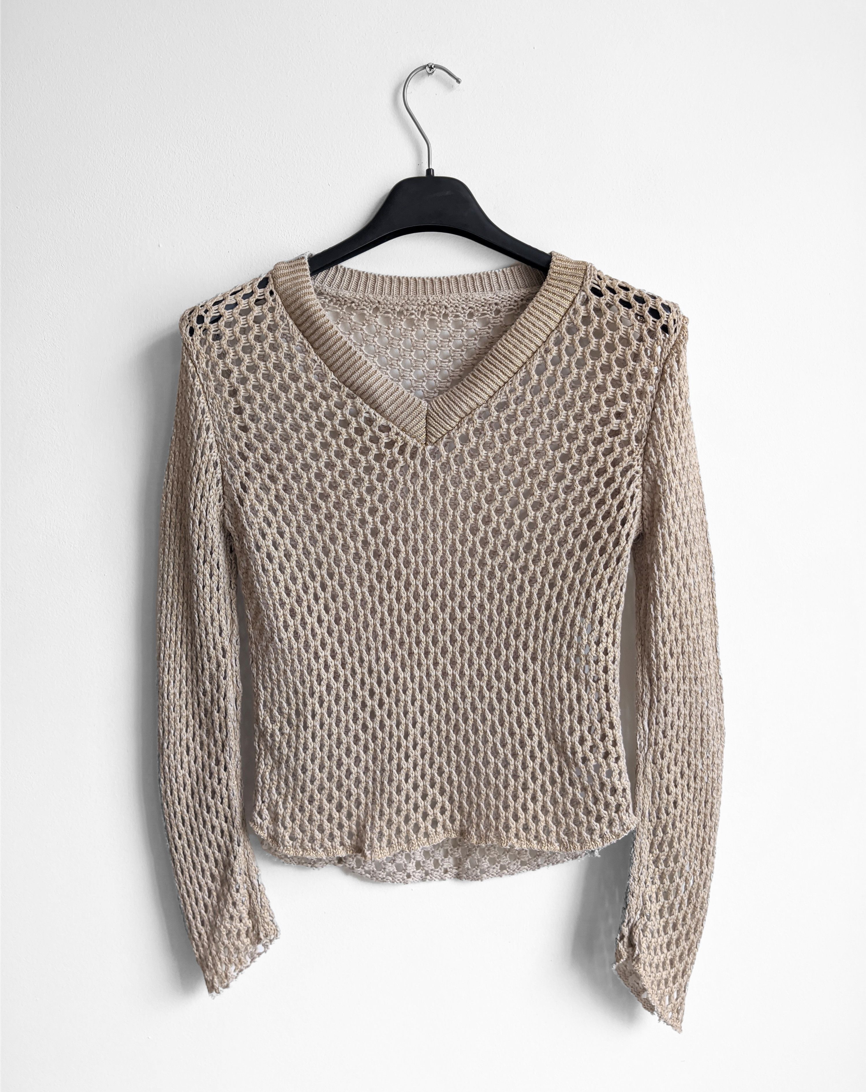Vintage mesh sweater y2k vintage japanese Size M / US 6-8 / IT 42-44 - 1 Thumbnail