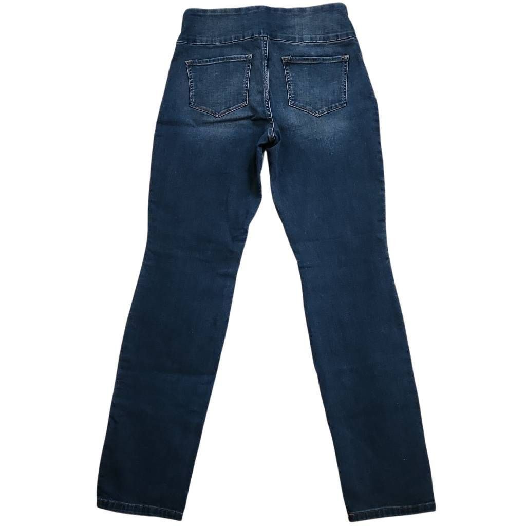 Lee Lee Women's Size 10 Medium Blue Slim Fit Slim Leg Mid Rise Sculpting Jeans Size 32" / US 10 / IT 46 - 7 Thumbnail