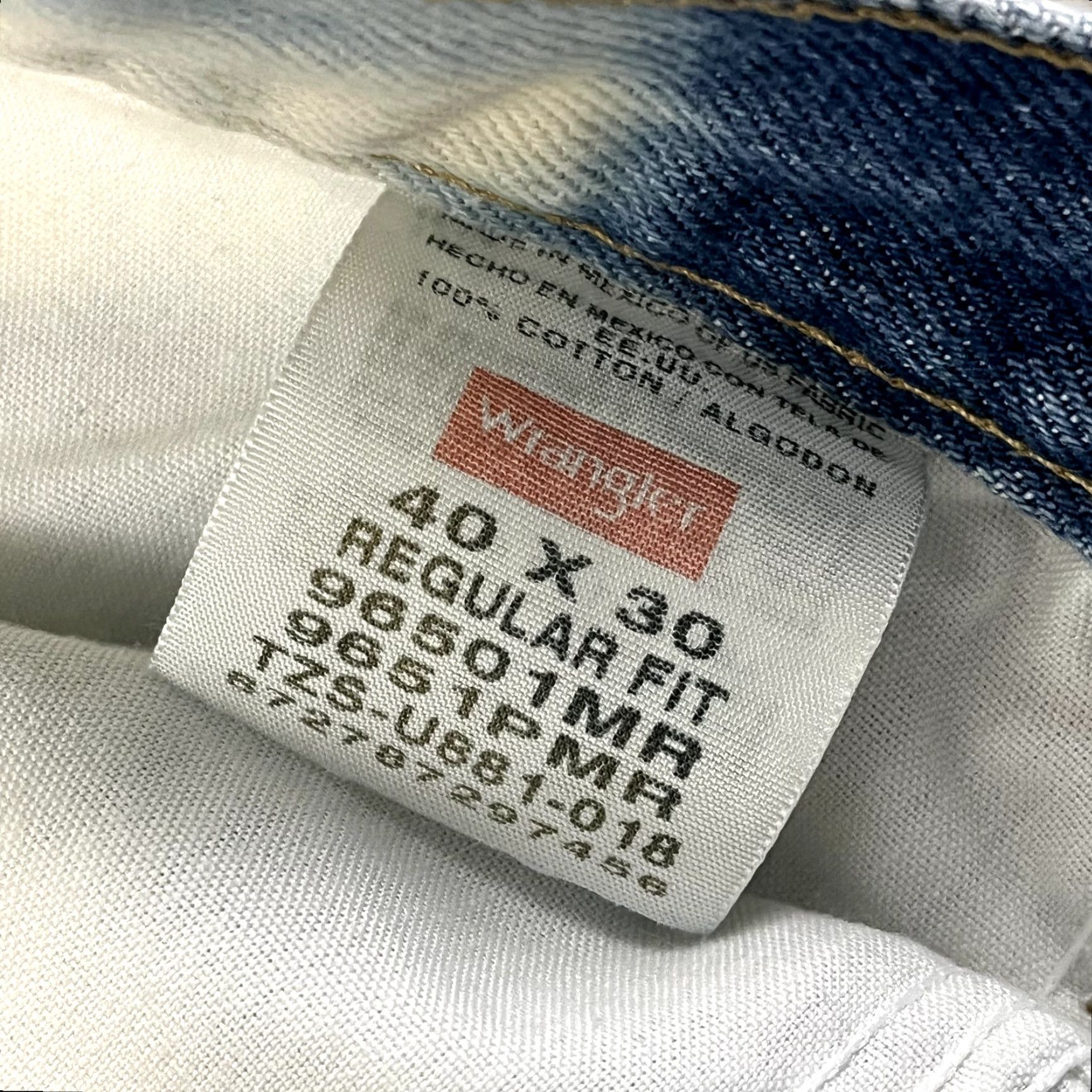 Wrangler WRANGLER Jeans Mens 32x30 Regular Blue Denim 5-Pocket Straight Size US 32 / EU 48 - 4 Thumbnail