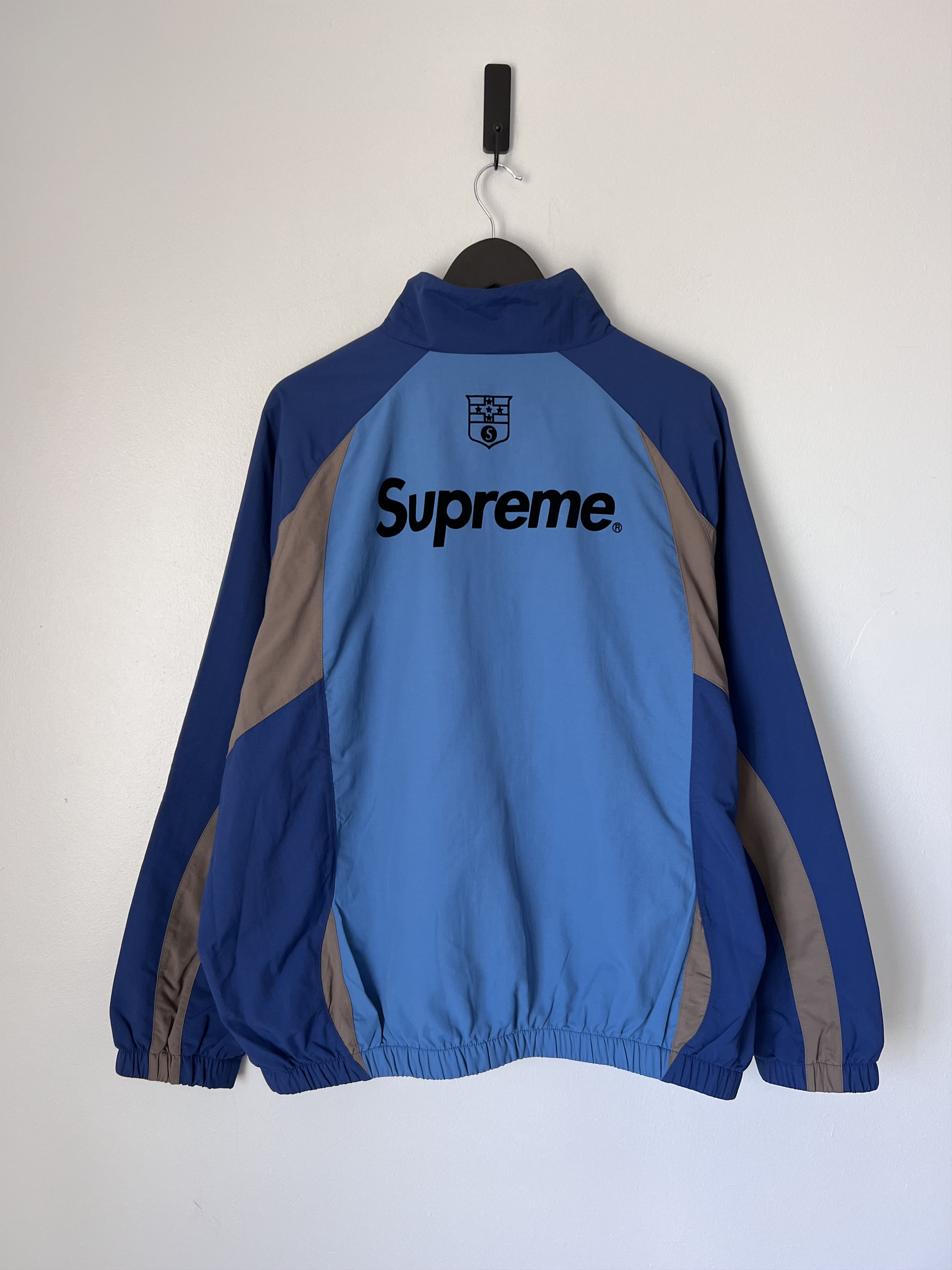 Supreme S Logo Track Jacket in Blue