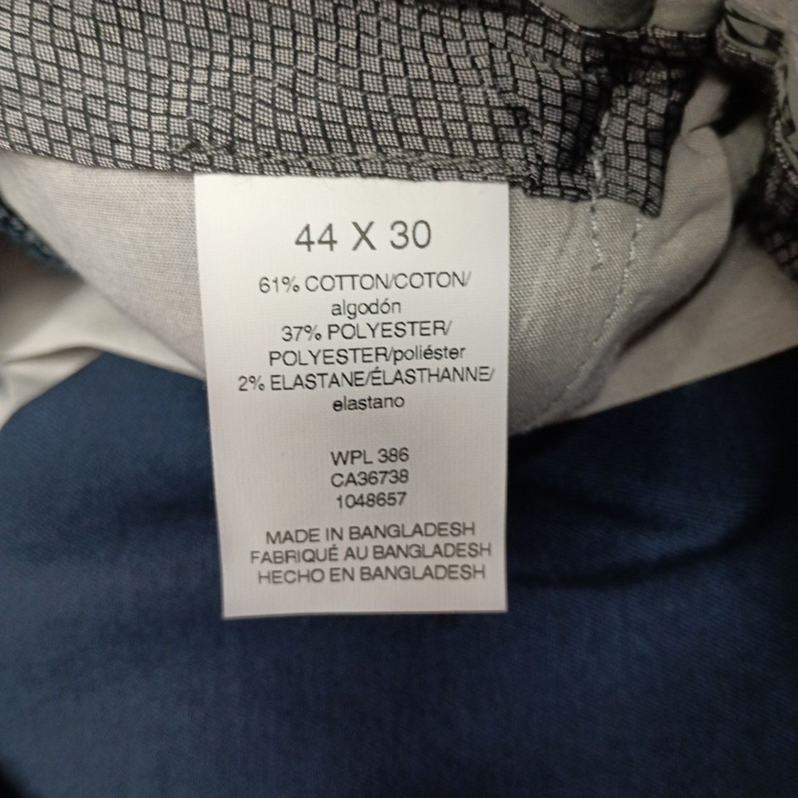Haggar Haggar Premium Iron Free Khakis Men's 44x30 Blue Classic Fit Size US 44 / EU 60 - 6 Thumbnail