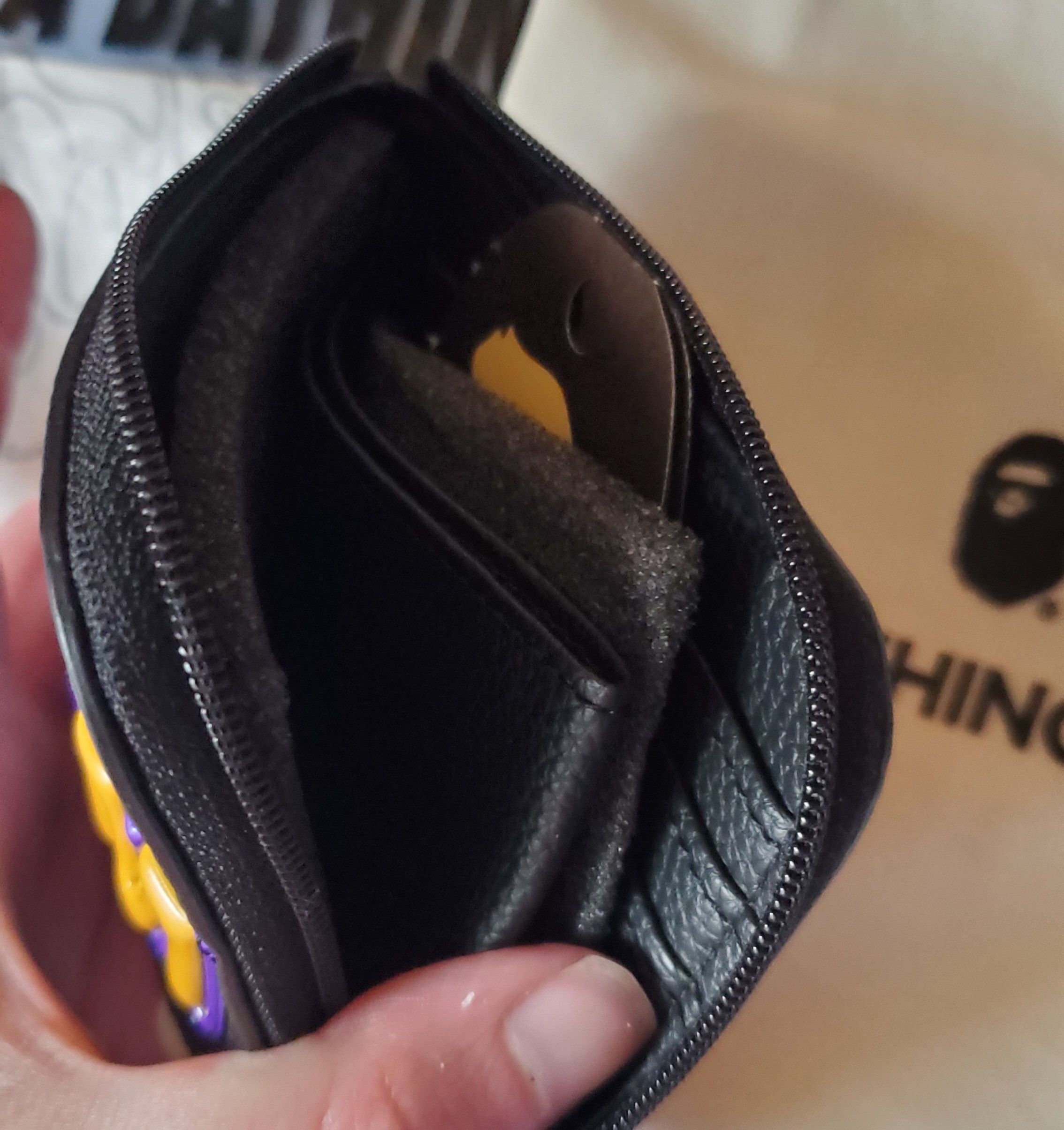 Bape Black leather shark wallet Size ONE SIZE - 8 Thumbnail