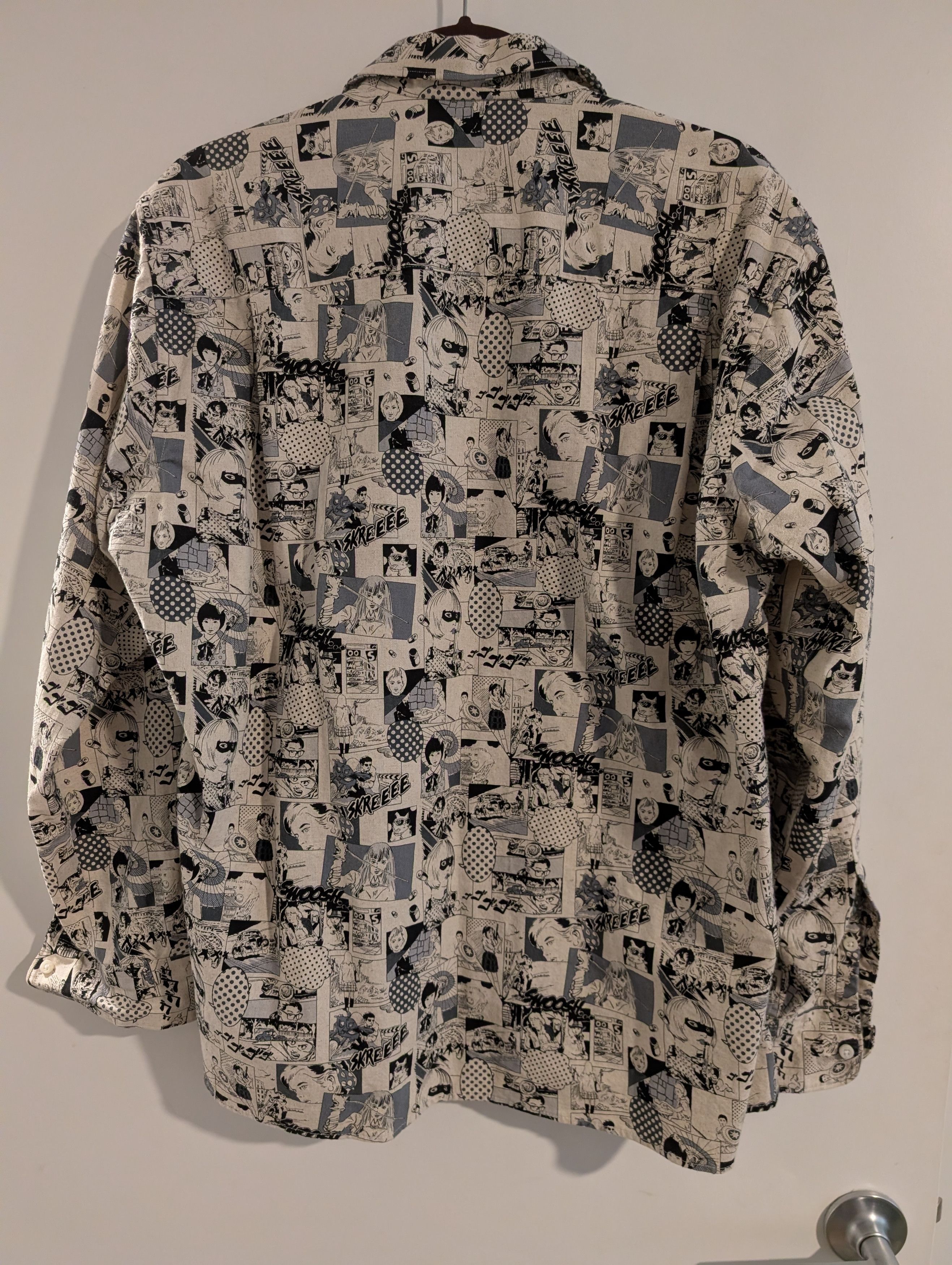Gitman Bros. Vintage Gitman Bros Anime Print Winter Linen Shirt Size US L / EU 52-54 / 3 - 4 Thumbnail