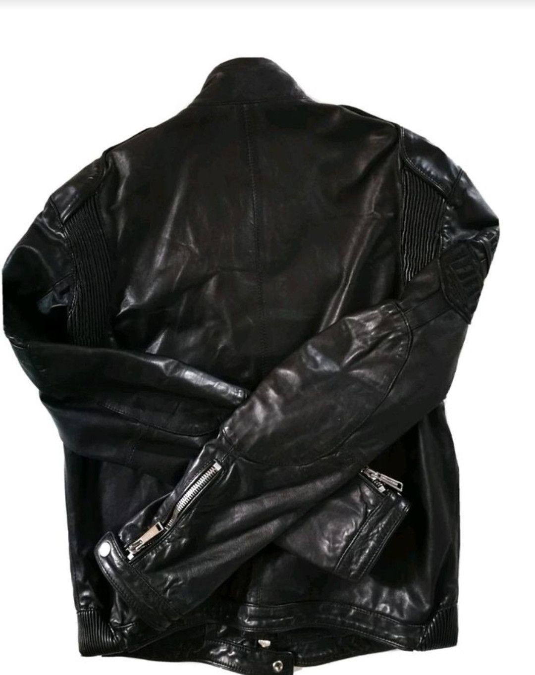 Dsquared2 ORIGINAL DSQUARED2 S/S 08 MOTORCYCLE BIKER LEATHER JACKET 52 Size US L / EU 52-54 / 3 - 9 Thumbnail