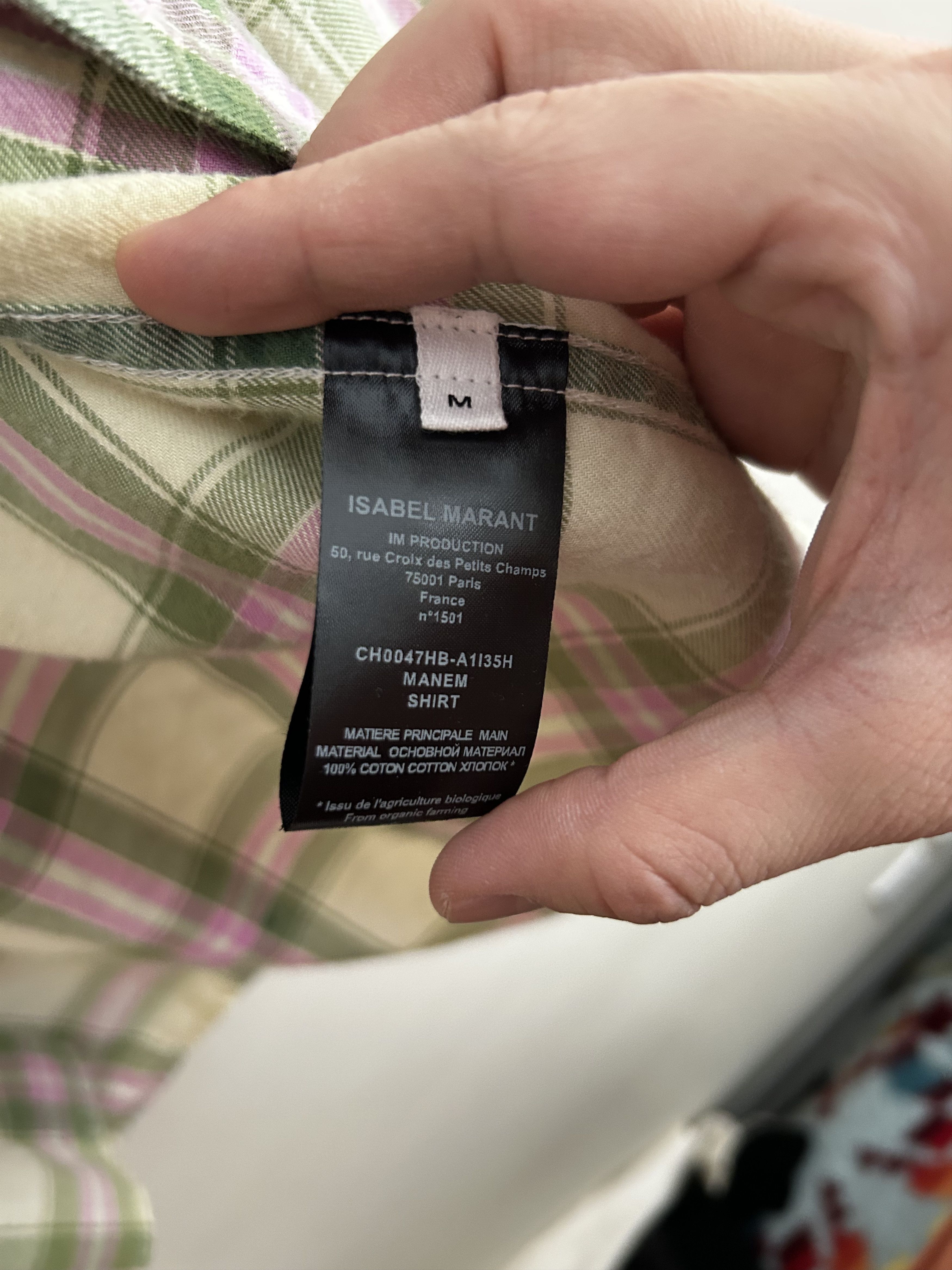 Isabel Marant Gradient-effect checked shirt Size US M / EU 48-50 / 2 - 2 Thumbnail