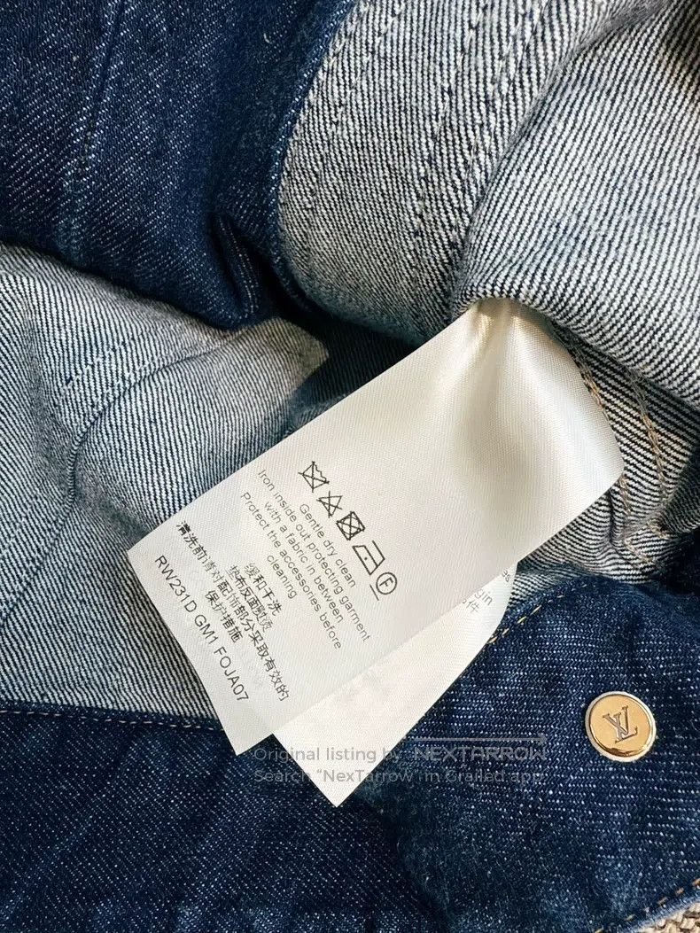 Louis Vuitton Louis Vuitton 23s show blue patchwork two-pocket denim jac Size XS / US 0-2 / IT 36-38 - 7 Thumbnail