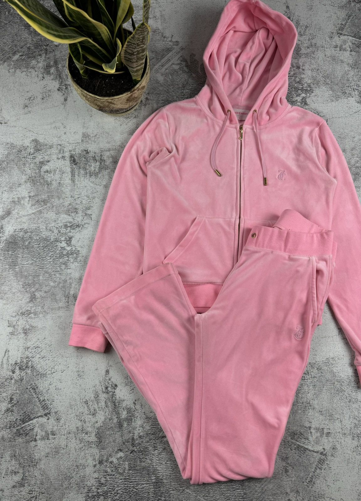 Juicy Couture × Vintage Juicy Couture Velour Sport Track Suit Sweatpants Zip Hoodie Size M / US 6-8 / IT 42-44 - 4 Thumbnail