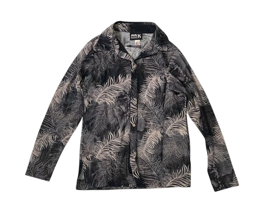 Jean Paul Gaultier Vintage jpg transparent sheer printed button up Size US S / EU 44-46 / 1 - 1 Thumbnail
